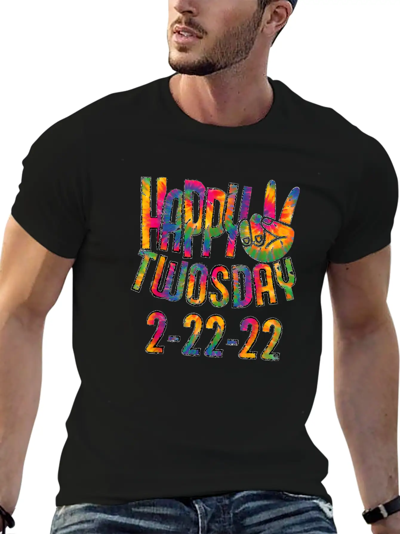 Happy Twosday 2022 Tie Dye February 22 2022 Twos Stylish Everyday T-Shirt – Unisex Basic Cotton Tee