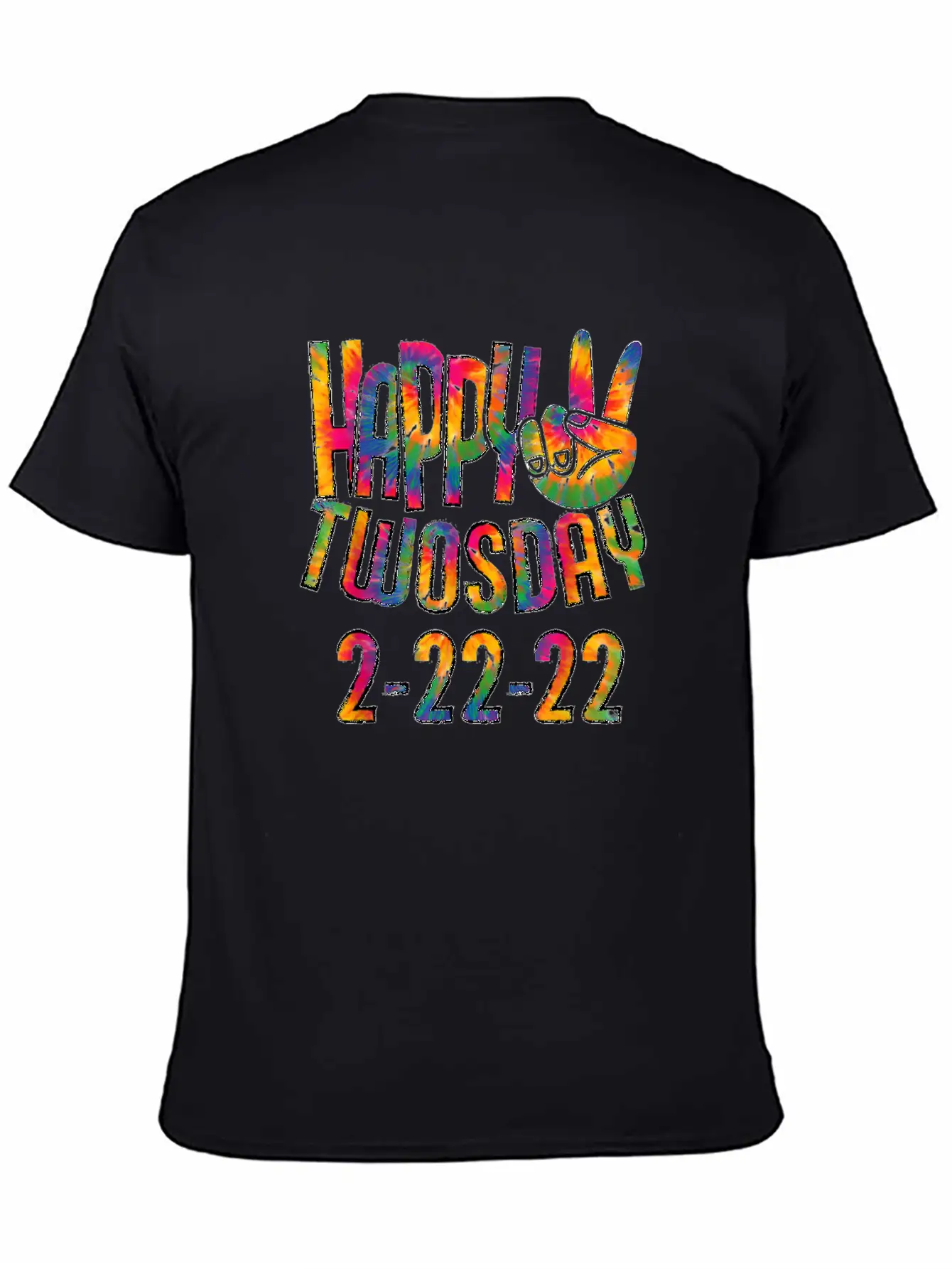 Happy Twosday 2022 Tie Dye February 22 2022 Twos Stylish Everyday T-Shirt – Unisex Basic Cotton Tee