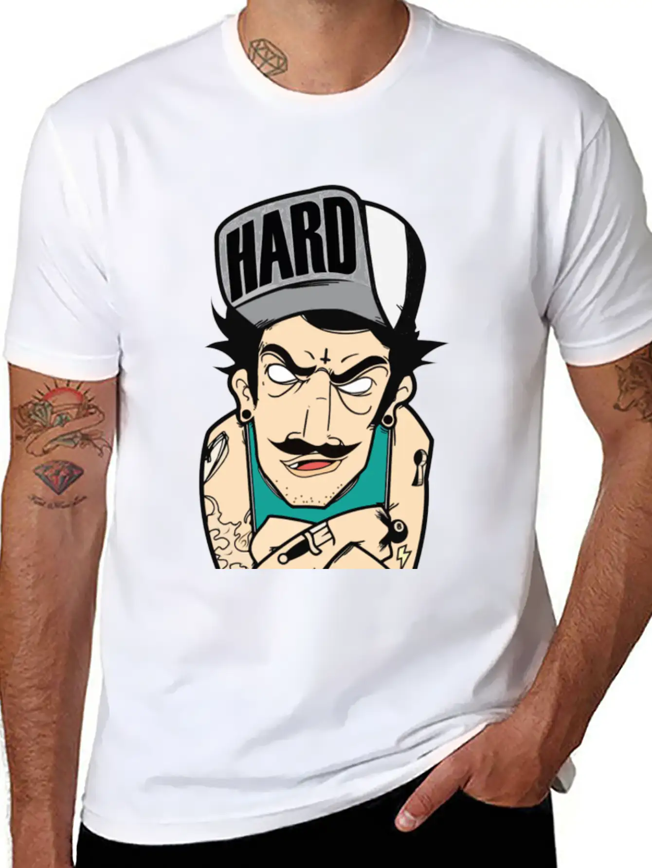 HARD FUNK Stylish Everyday T-Shirt – Unisex Basic Cotton Tee
