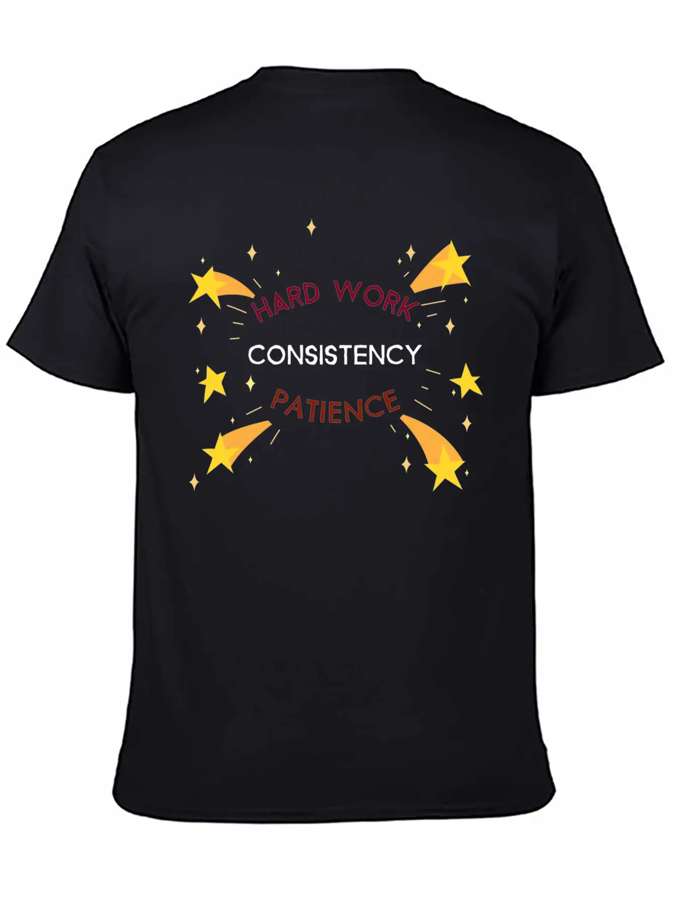 Hard Work Consisteny Patience Design Stylish Everyday T-Shirt – Unisex Basic Cotton Tee