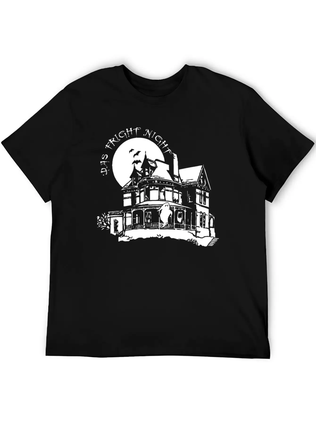 Haunted House Party Classic Crew Neck Graphic Tee – Everyday Minimal Look