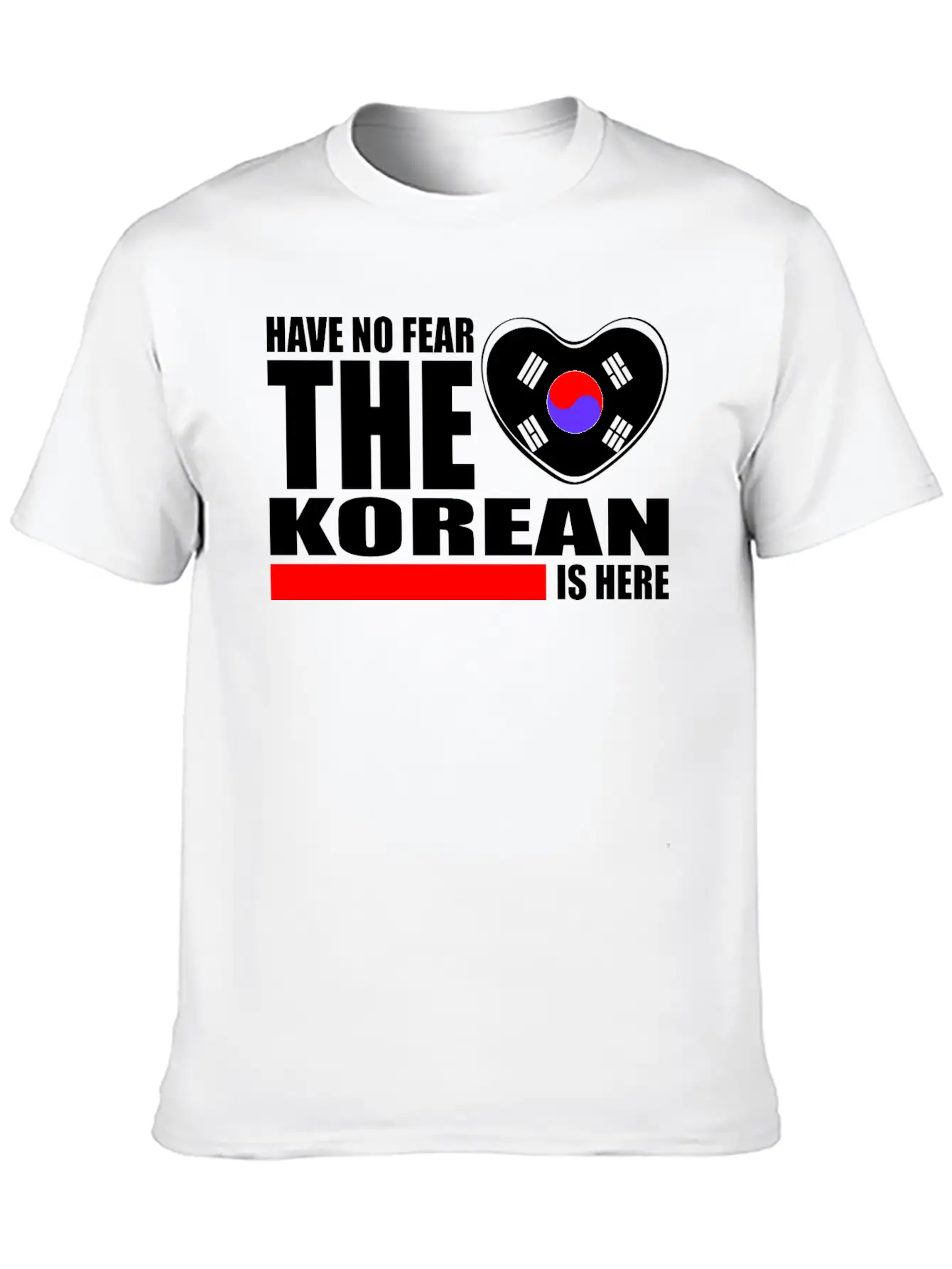 Have No Fear The Korean Is Here Basic Graphic T-Shirt – Daily Comfort In Soft Cotton