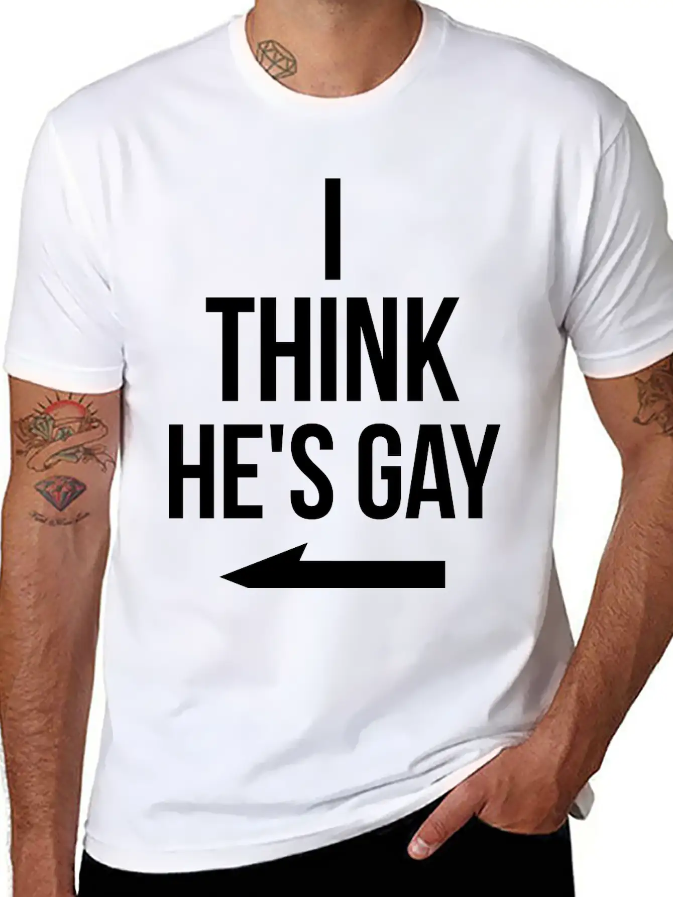 He Is Gay Arrow Stylish Everyday T-Shirt – Unisex Basic Cotton Tee