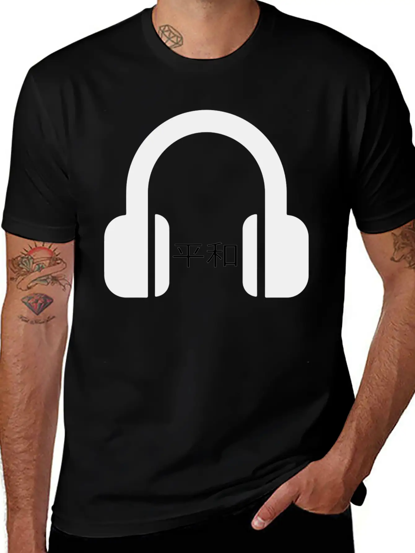 Headphone In Peace Stylish Everyday T-Shirt – Unisex Basic Cotton Tee