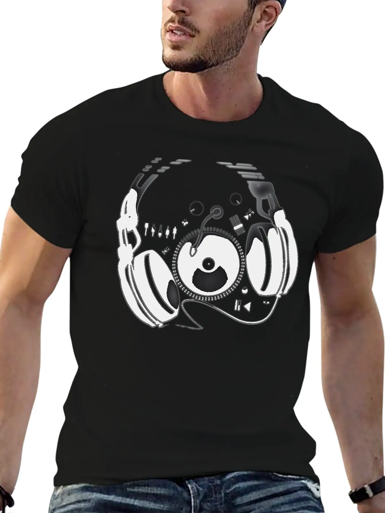 Headphones Basic Graphic T-Shirt – Daily Comfort In Soft Cotton