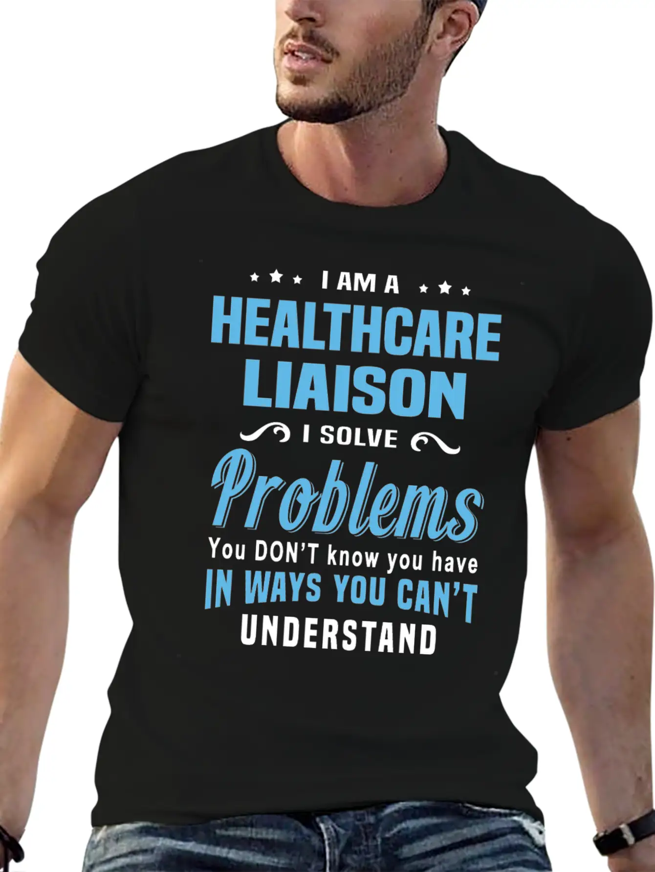 Healthcare Liaison Breathable Graphic T-Shirt – Perfect For Casual Days