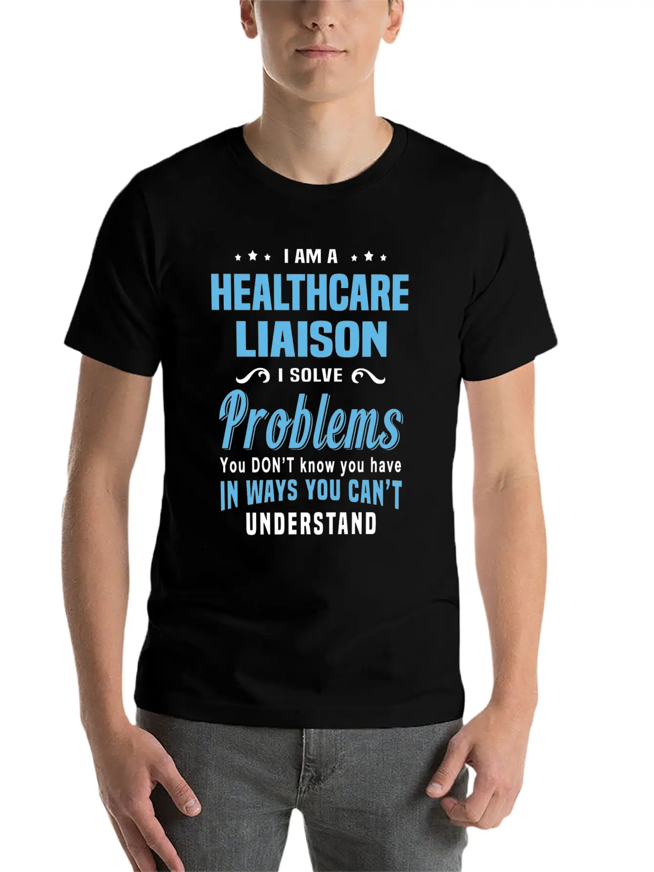 Healthcare Liaison Breathable Graphic T-Shirt – Perfect For Casual Days