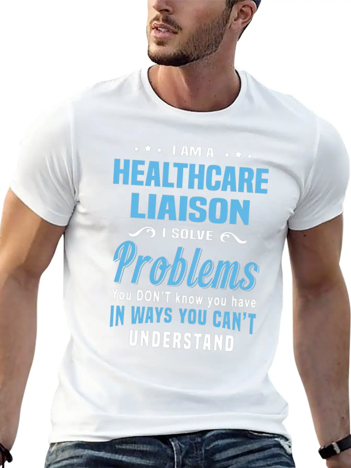 Healthcare Liaison Breathable Graphic T-Shirt – Perfect For Casual Days