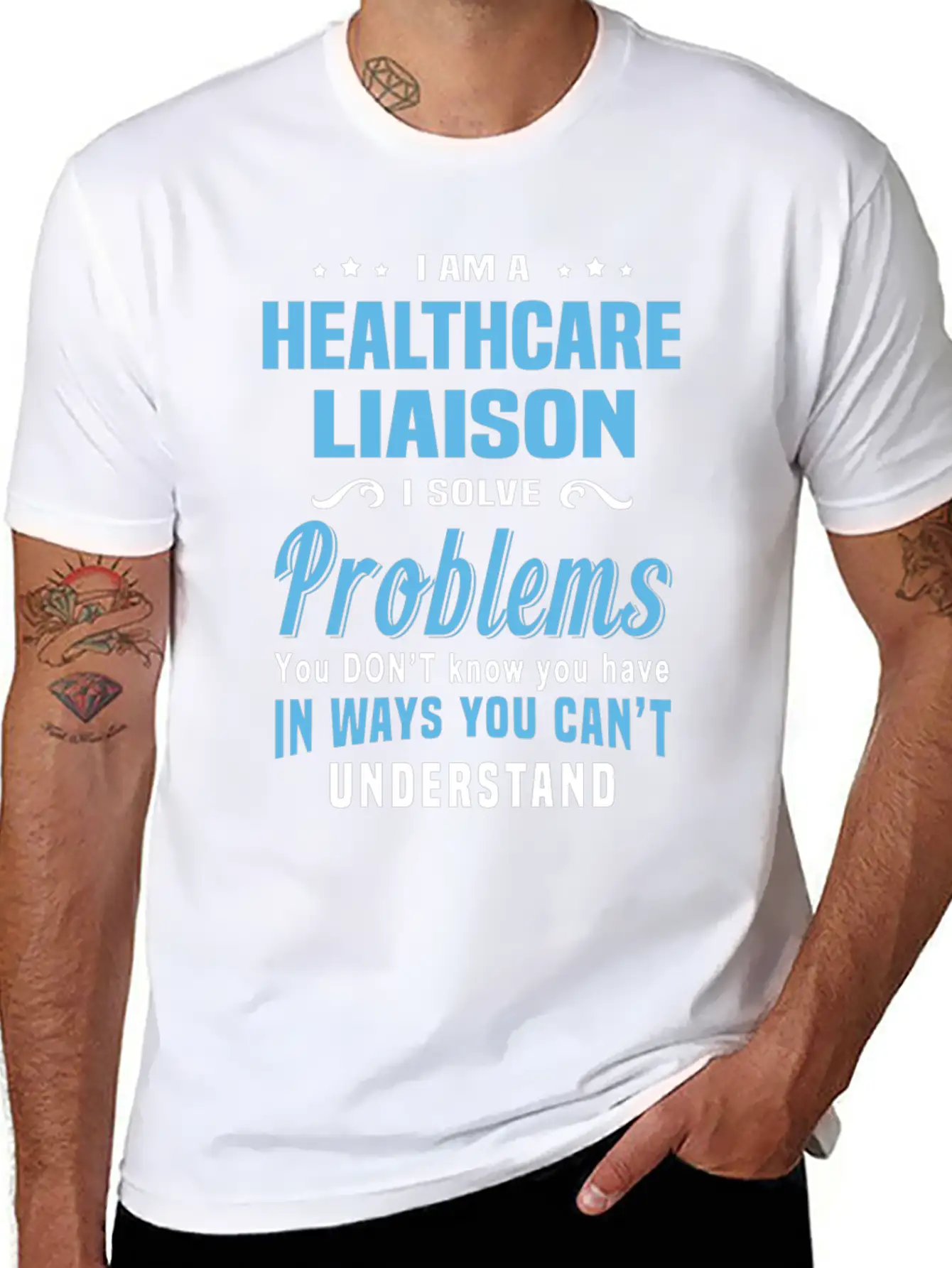 Healthcare Liaison Breathable Graphic T-Shirt – Perfect For Casual Days