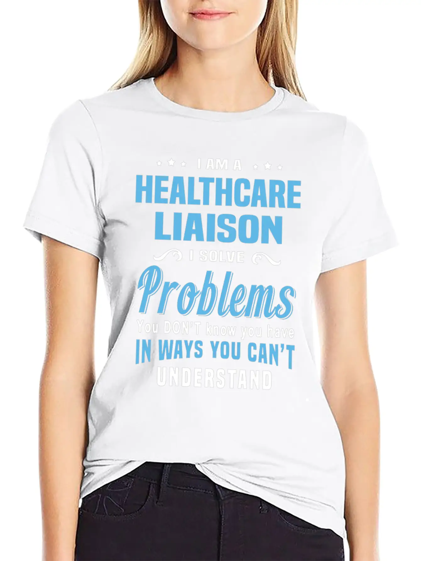 Healthcare Liaison Breathable Graphic T-Shirt – Perfect For Casual Days