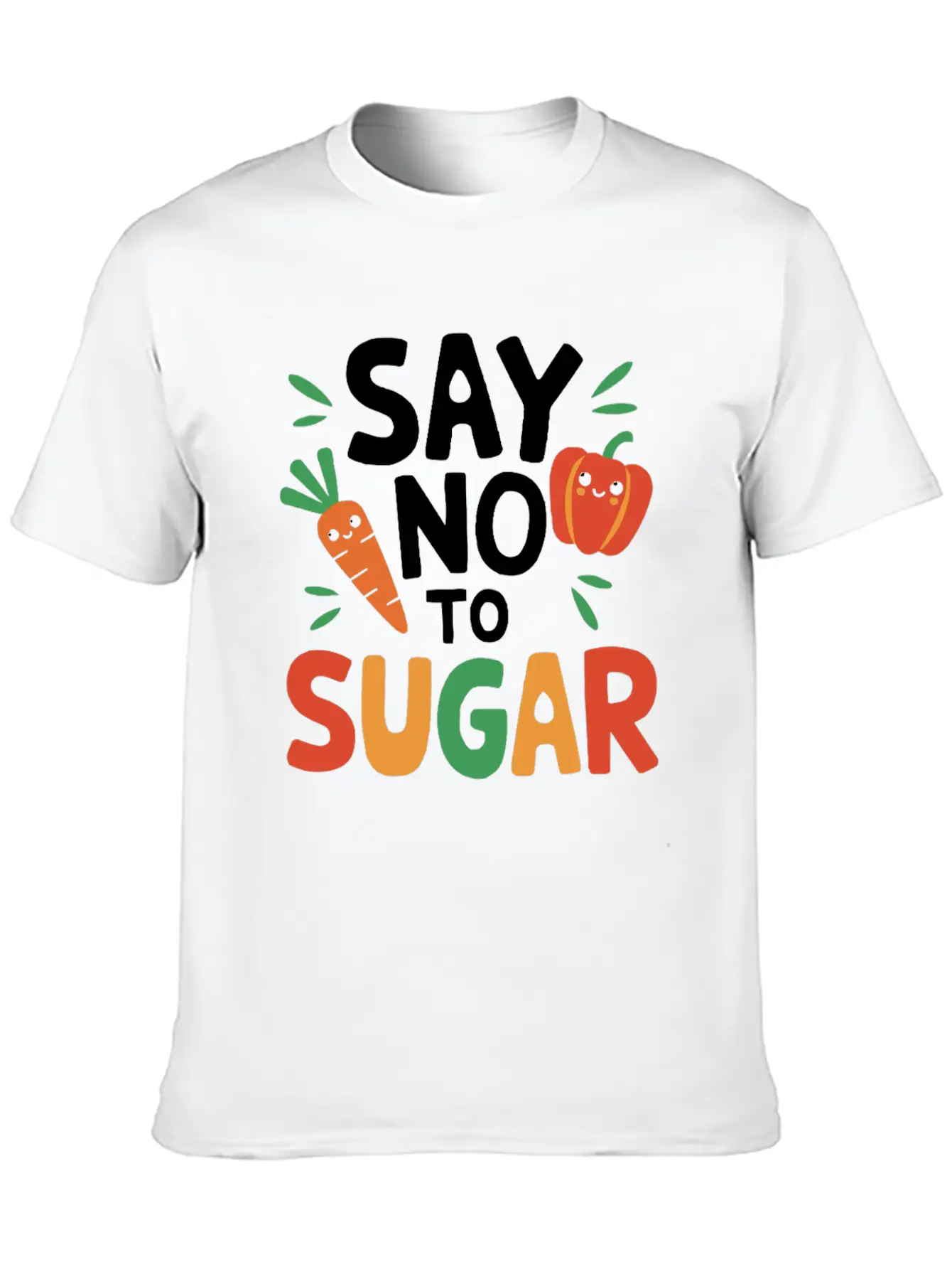 Healthy Eating Habits For Children Eat Green Classic Crew Neck Graphic Tee – Everyday Minimal Look