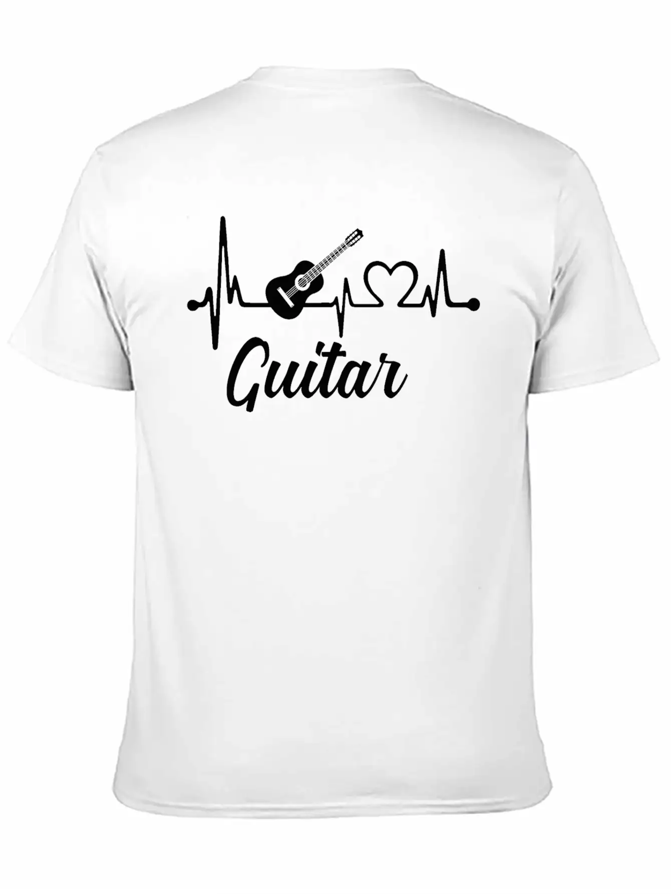 Heartbeat Guitar Stylish Everyday T-Shirt – Unisex Basic Cotton Tee