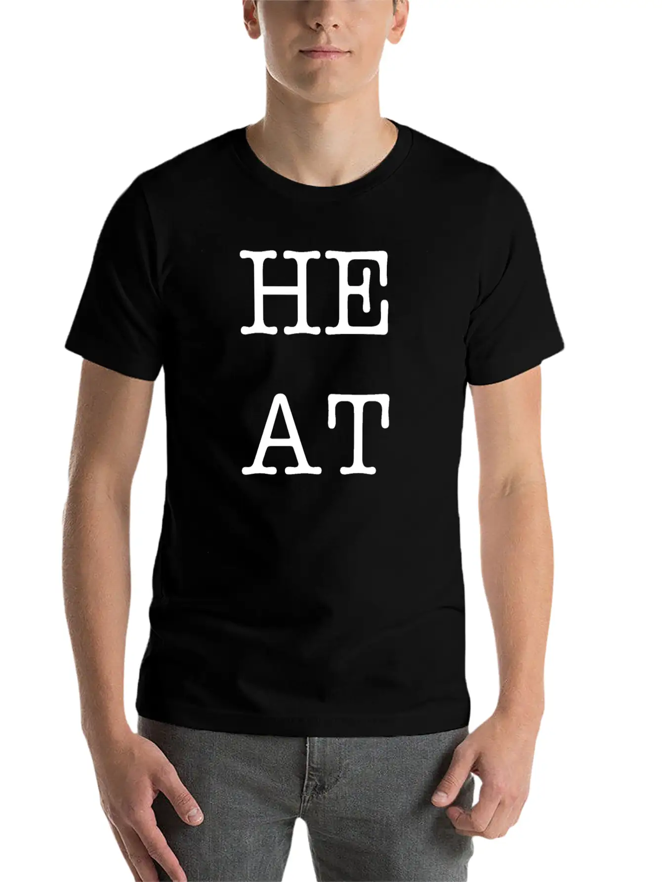 HEAT Character Square Basic Graphic T-Shirt – Daily Comfort In Soft Cotton