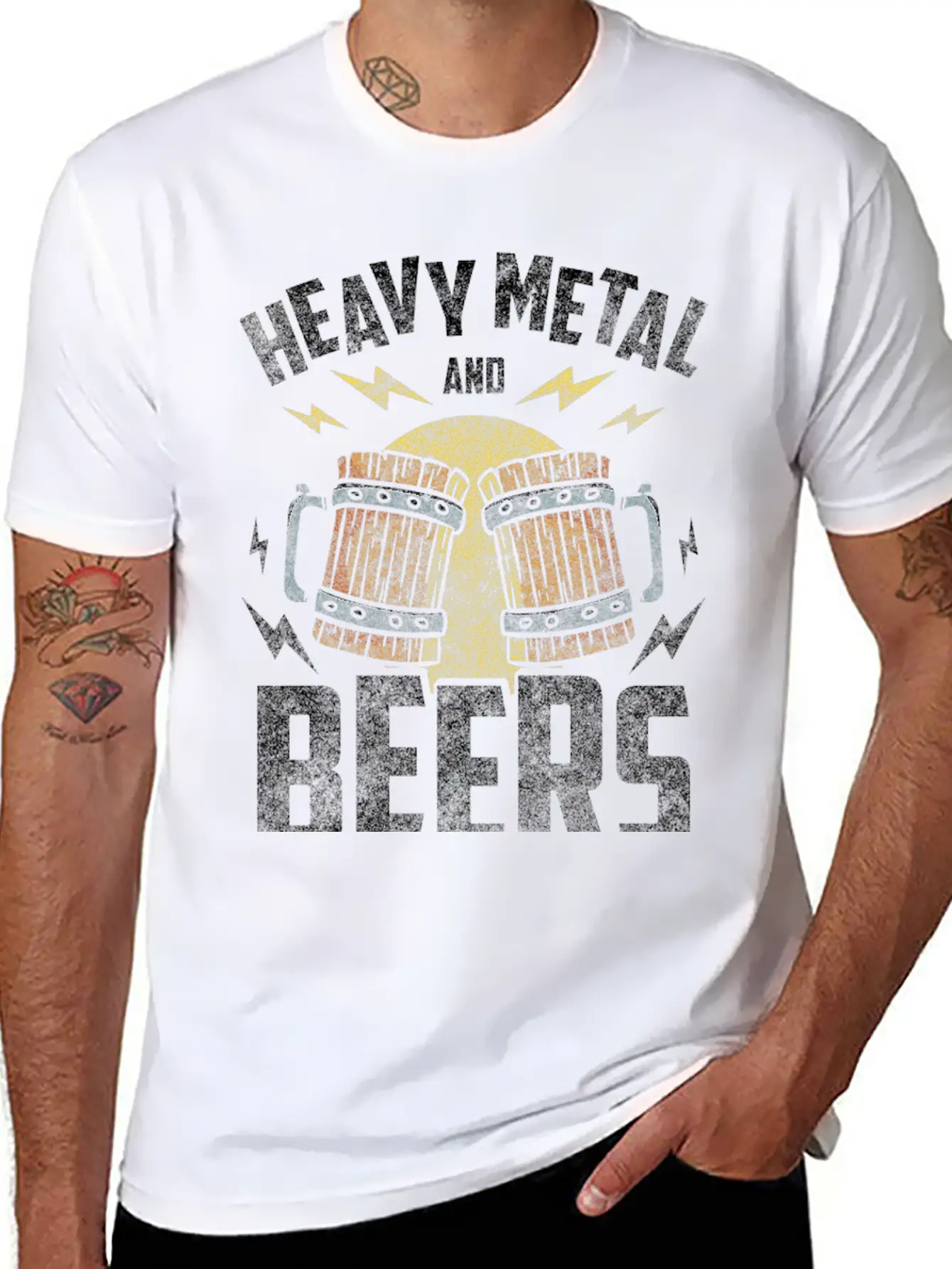 Heavy Metal Hard Rock Death Metal Stylish Everyday T-Shirt – Unisex Basic Cotton Tee