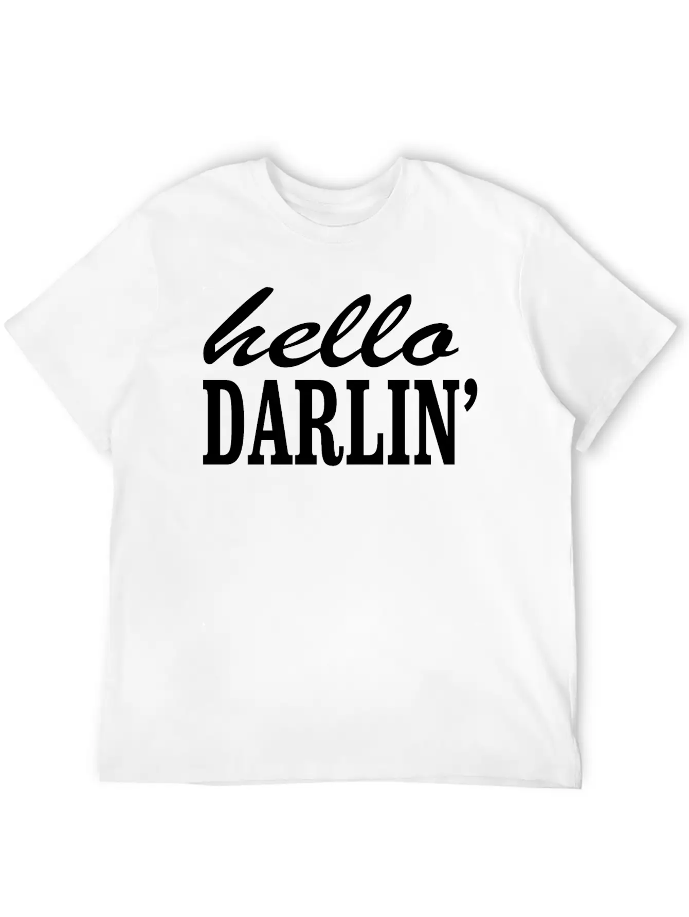 Hello DARLIN' Surprise Gifts Darlin Shirt, Western Stylish Everyday T-Shirt – Unisex Basic Cotton Tee