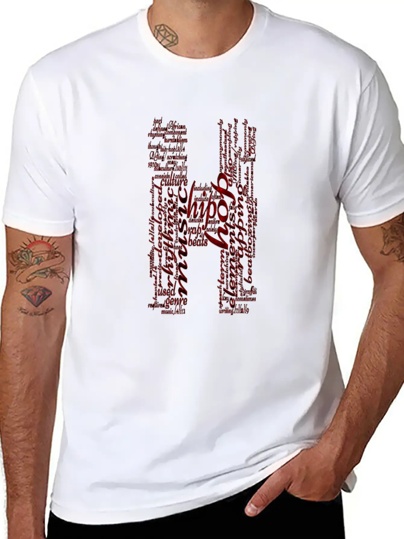 HIP HOP H Basic Graphic T-Shirt – Daily Comfort In Soft Cotton
