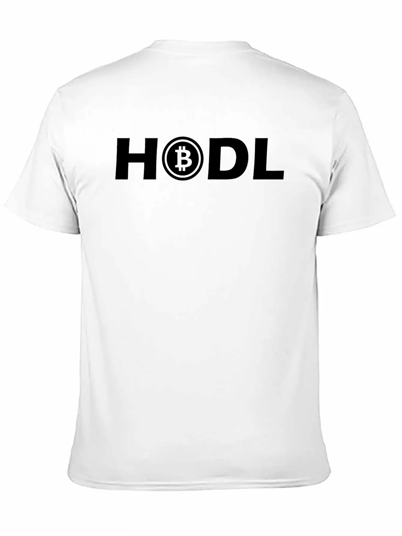HODL BTC Bitcoin Cryptocurrency White Stylish Everyday T-Shirt – Unisex Basic Cotton Tee