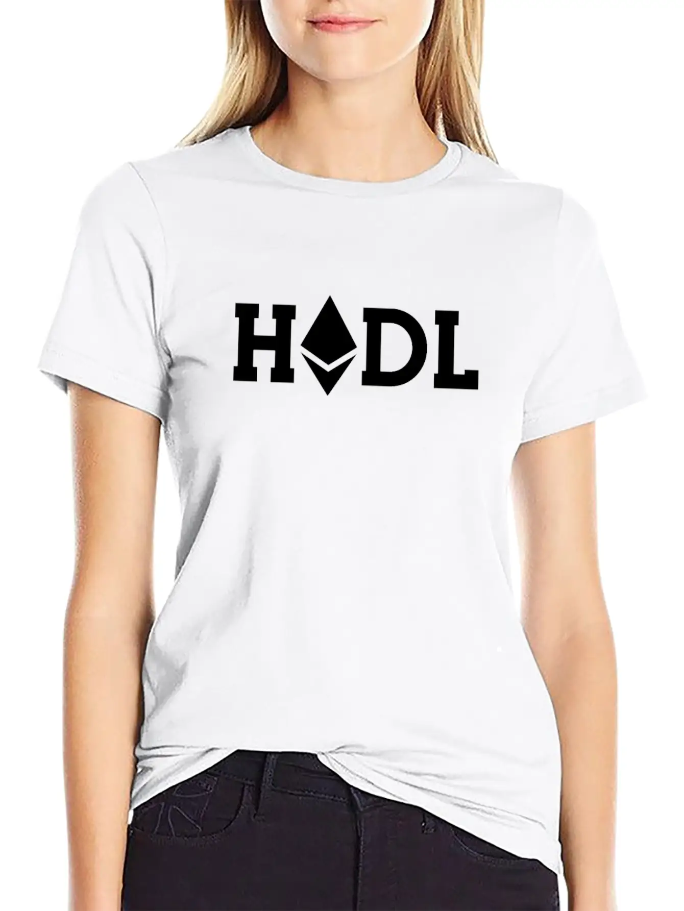 Hodl Ethereum Hodl Logo ETH Coin Freedom Crypto Classic Crew Neck Graphic Tee – Everyday Minimal Look