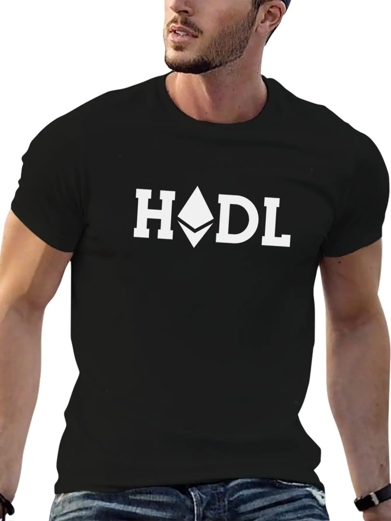 Hodl Ethereum Hodl Logo ETH Coin Freedom Crypto Classic Crew Neck Graphic Tee – Everyday Minimal Look