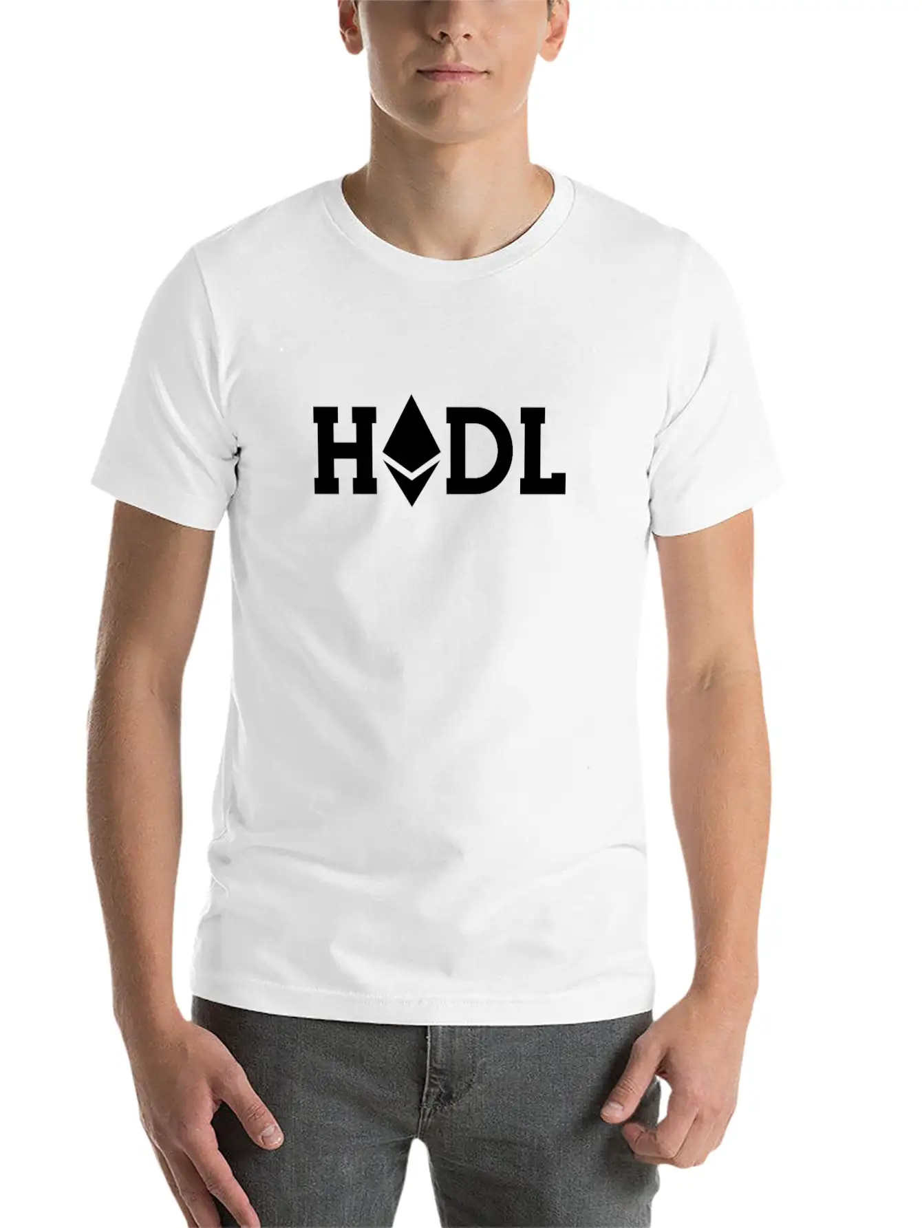 Hodl Ethereum Hodl Logo ETH Coin Freedom Crypto Classic Crew Neck Graphic Tee – Everyday Minimal Look