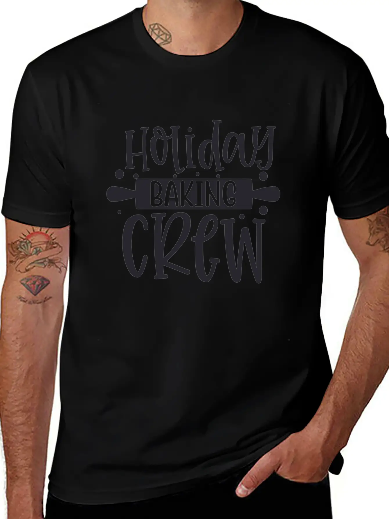 Holiday Baking Crew Lightweight Cotton T-Shirt – Daily Comfort Graphic Shirt