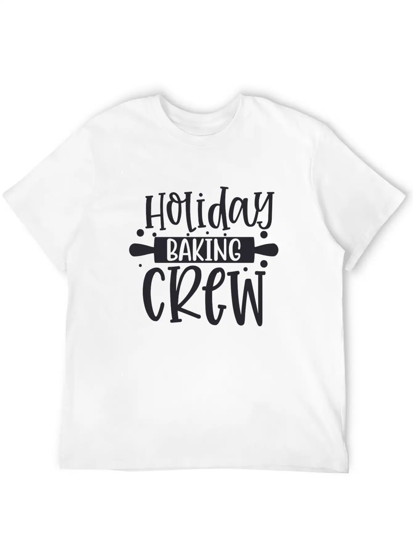 Holiday Baking Crew Lightweight Cotton T-Shirt – Daily Comfort Graphic Shirt
