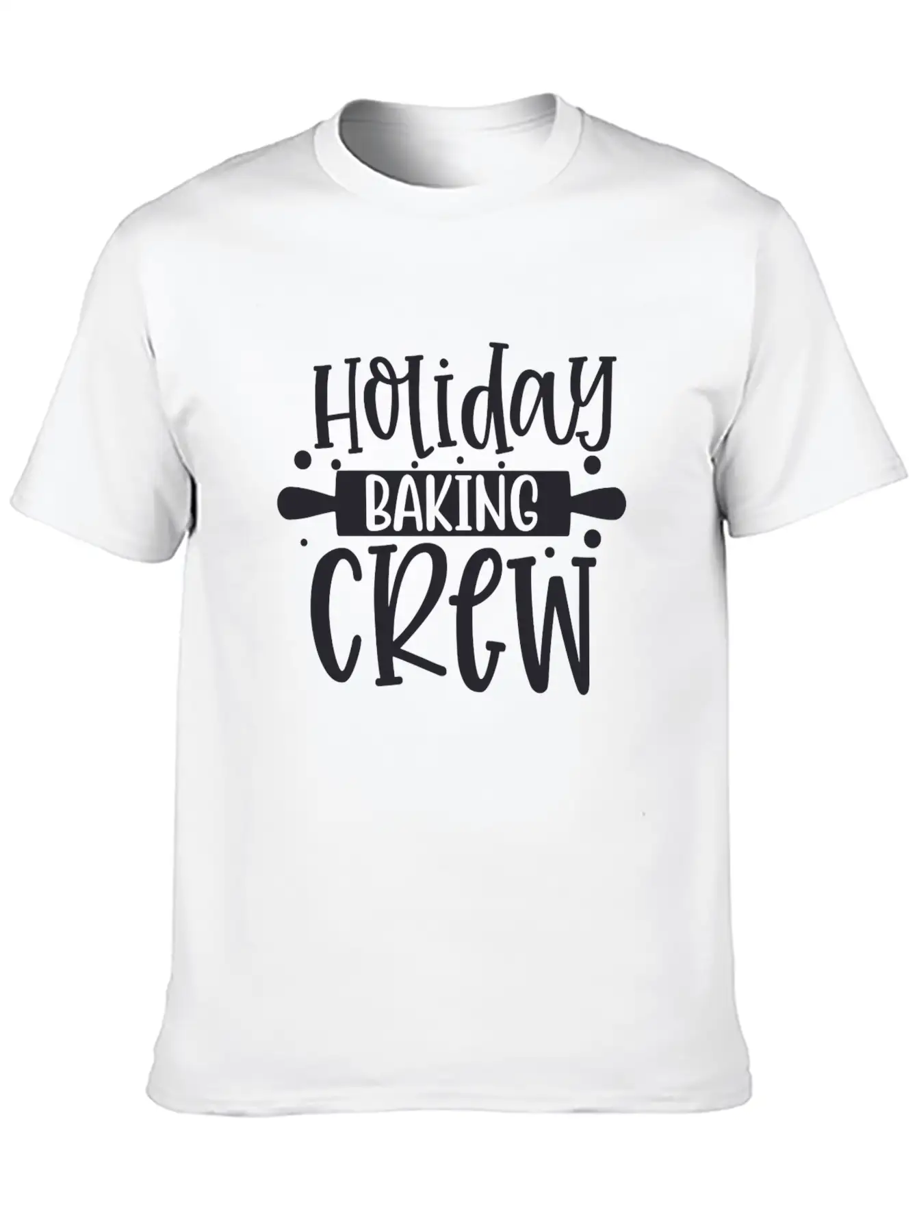 Holiday Baking Crew Lightweight Cotton T-Shirt – Daily Comfort Graphic Shirt