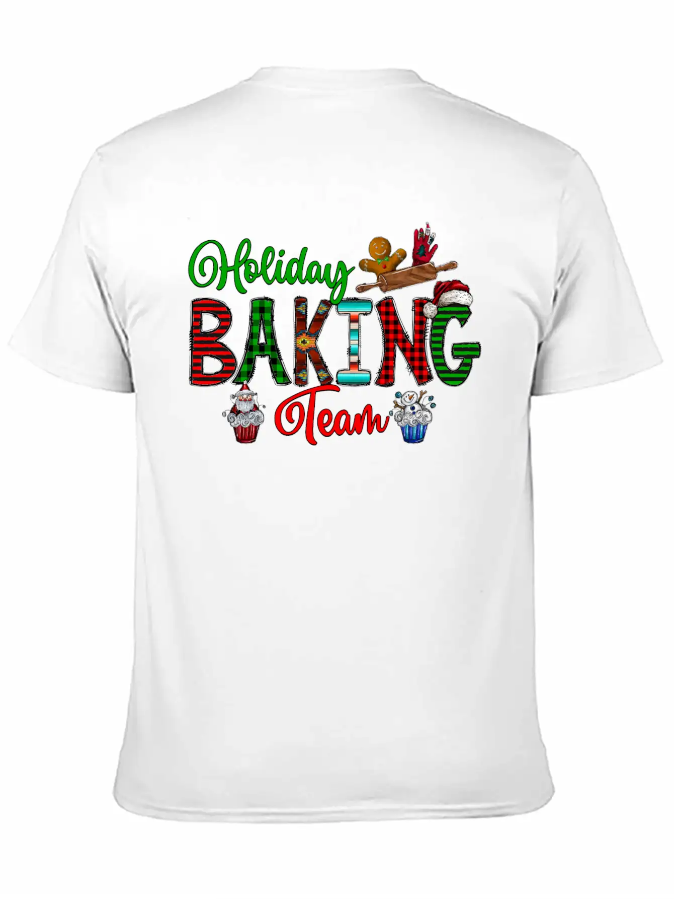 Holiday Baking Team Stylish Everyday T-Shirt – Unisex Basic Cotton Tee