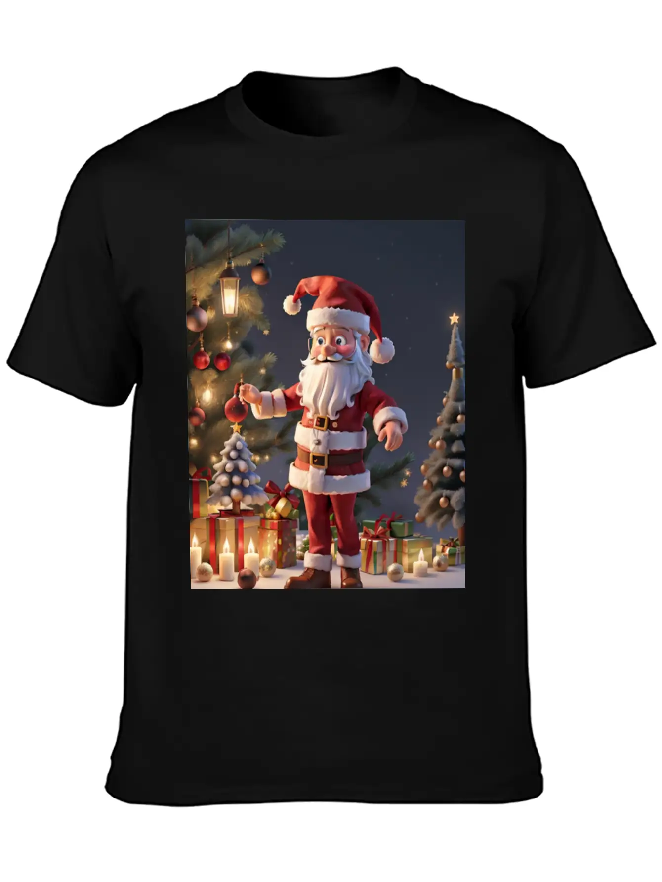 Holiday Harmony In 3D Breathable Graphic T-Shirt – Perfect For Casual Days