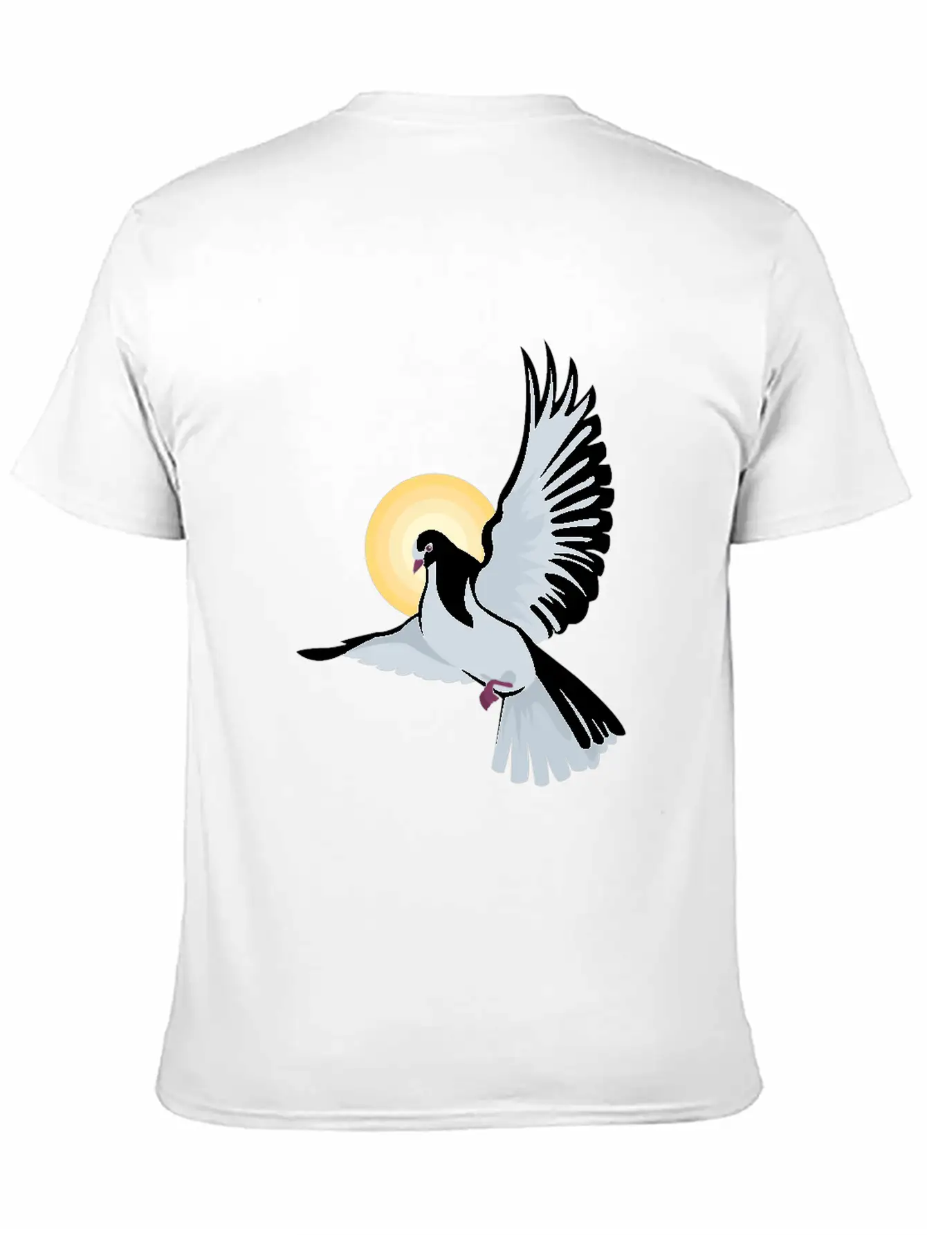 Holy Dove Spirit Jesus God Religion Peace Basic Graphic T-Shirt – Daily Comfort In Soft Cotton