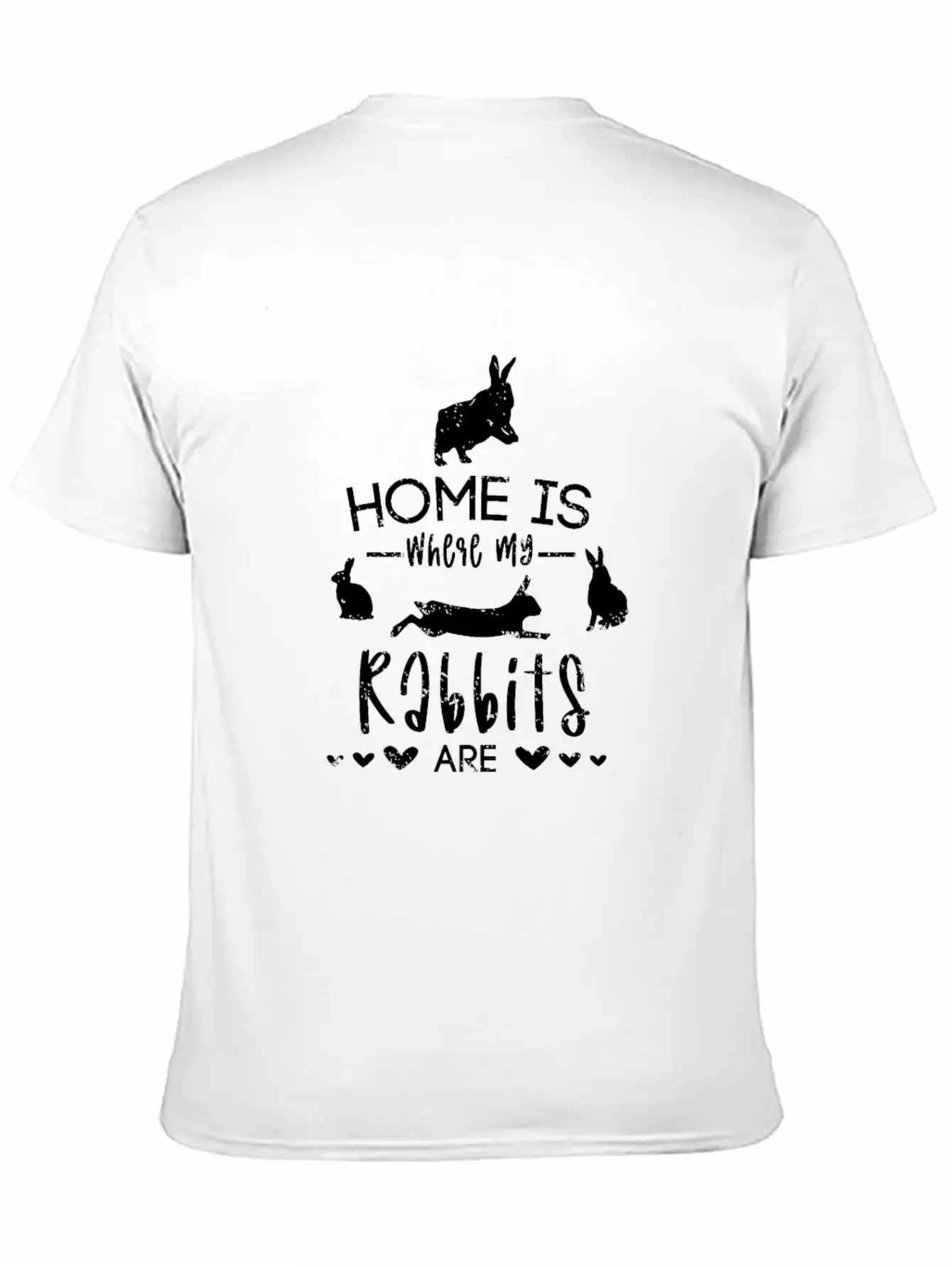 Home Is Where My Rabbits Are For A Rabbit Classic Cotton Tee – Unisex Comfort For Any Season