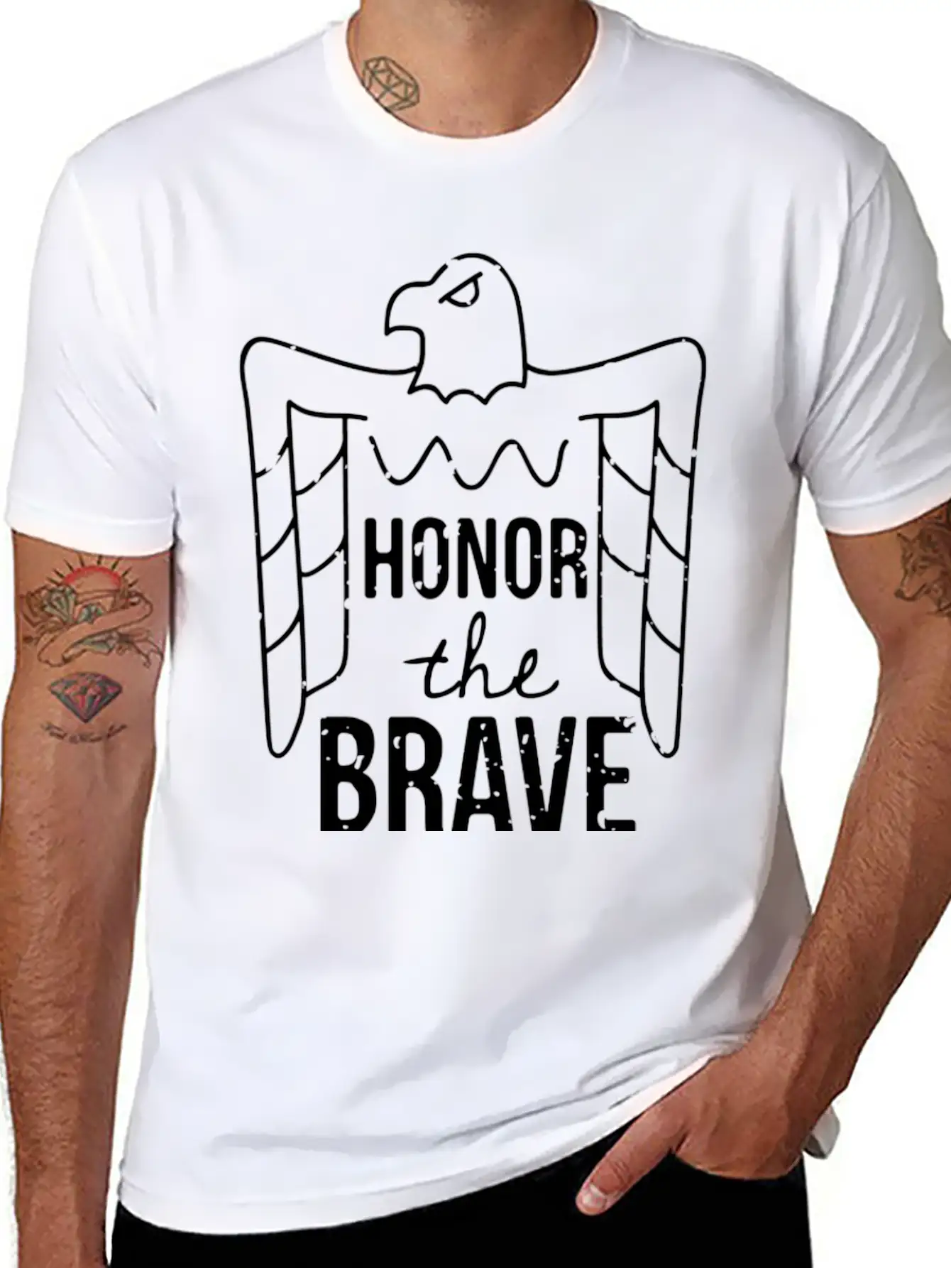 Honor The Brave Basic Graphic T-Shirt – Daily Comfort In Soft Cotton