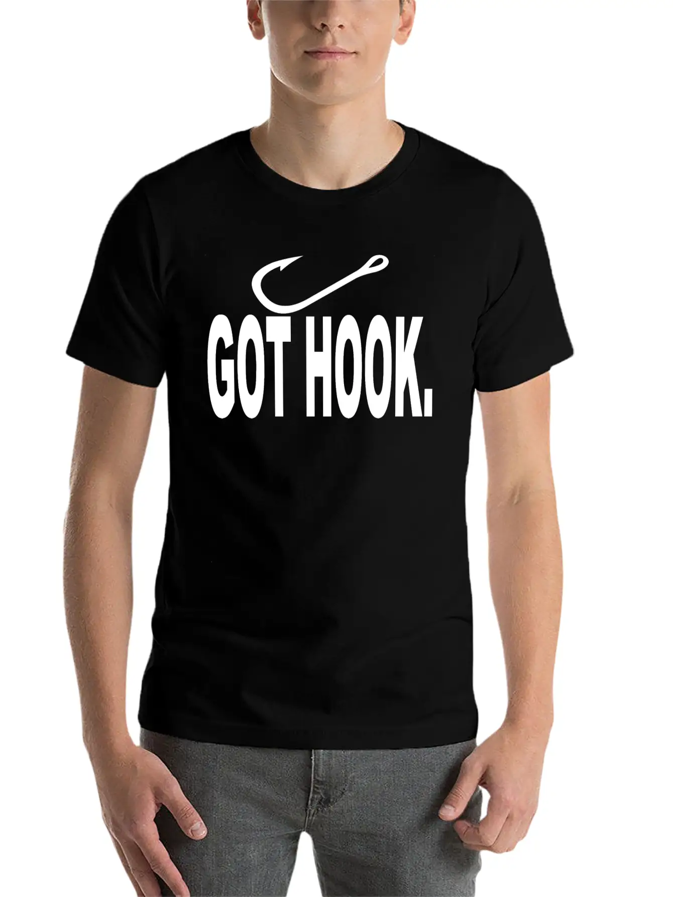 Hook It! Unisex Cotton Tee – Relaxed Fit For Any Occasion