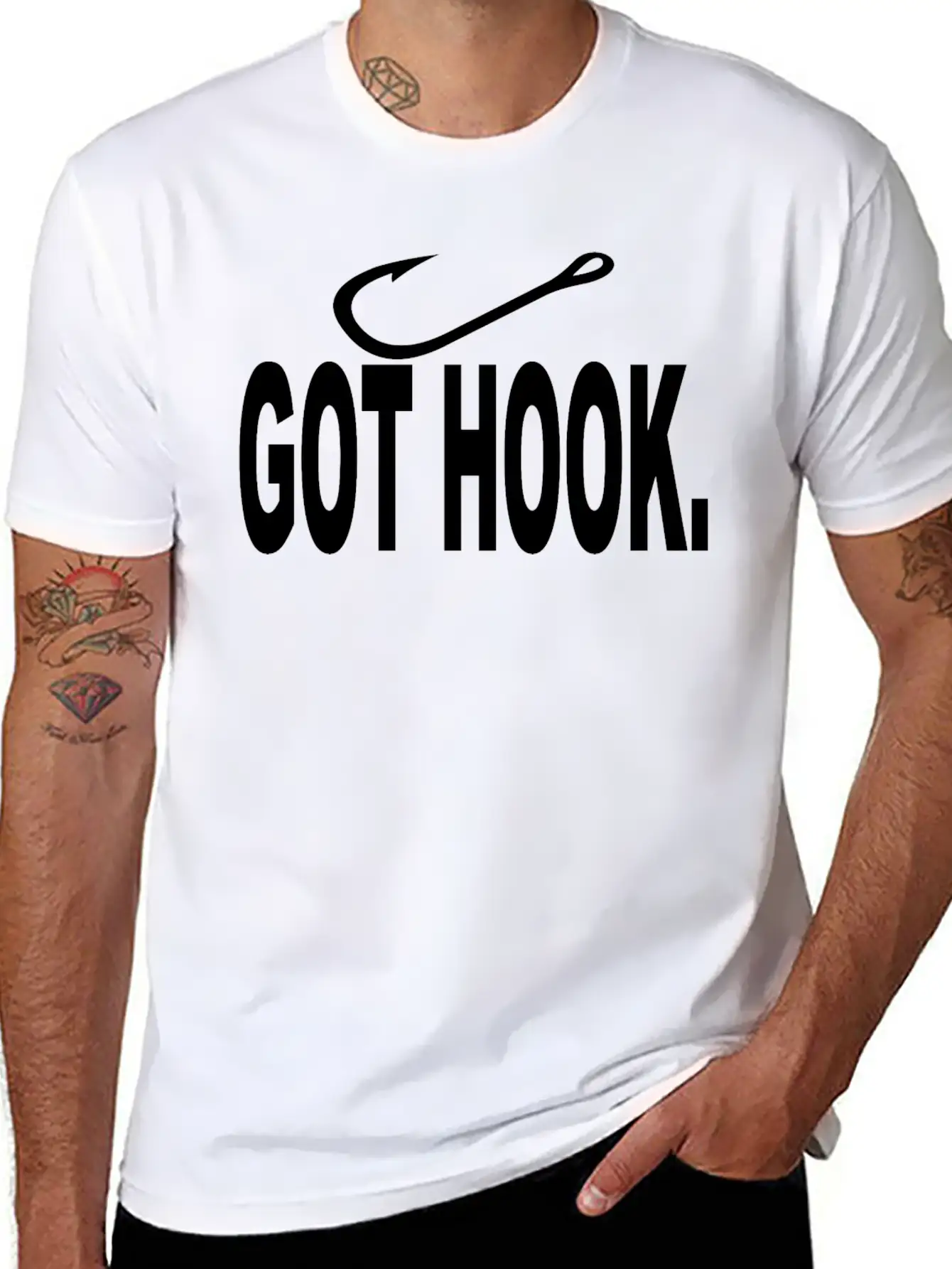 Hook It! Unisex Cotton Tee – Relaxed Fit For Any Occasion