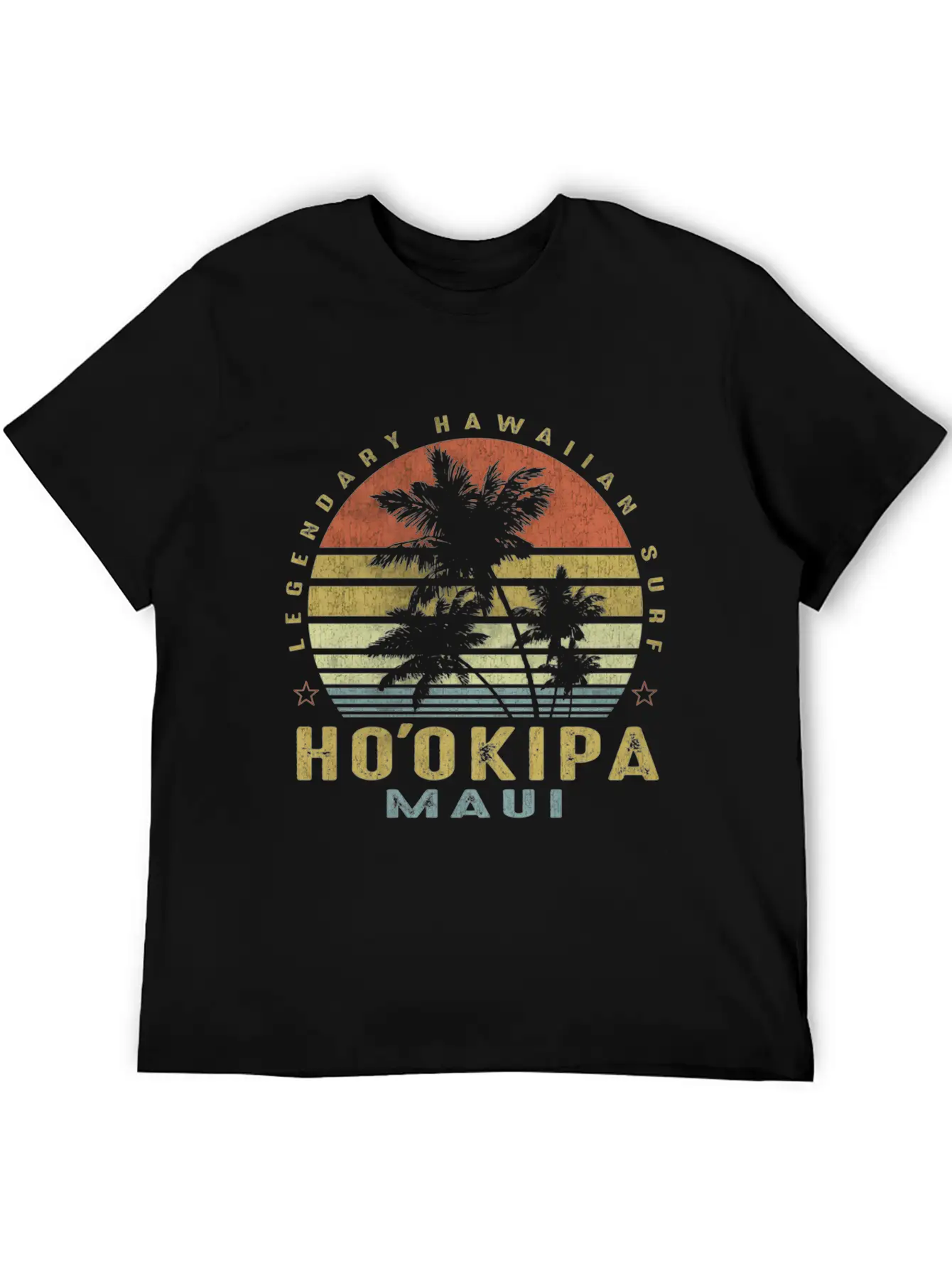 Hookipa Maui Palm Sunset Beach Relaxed Everyday Tee – Lightweight And Durable Cotton