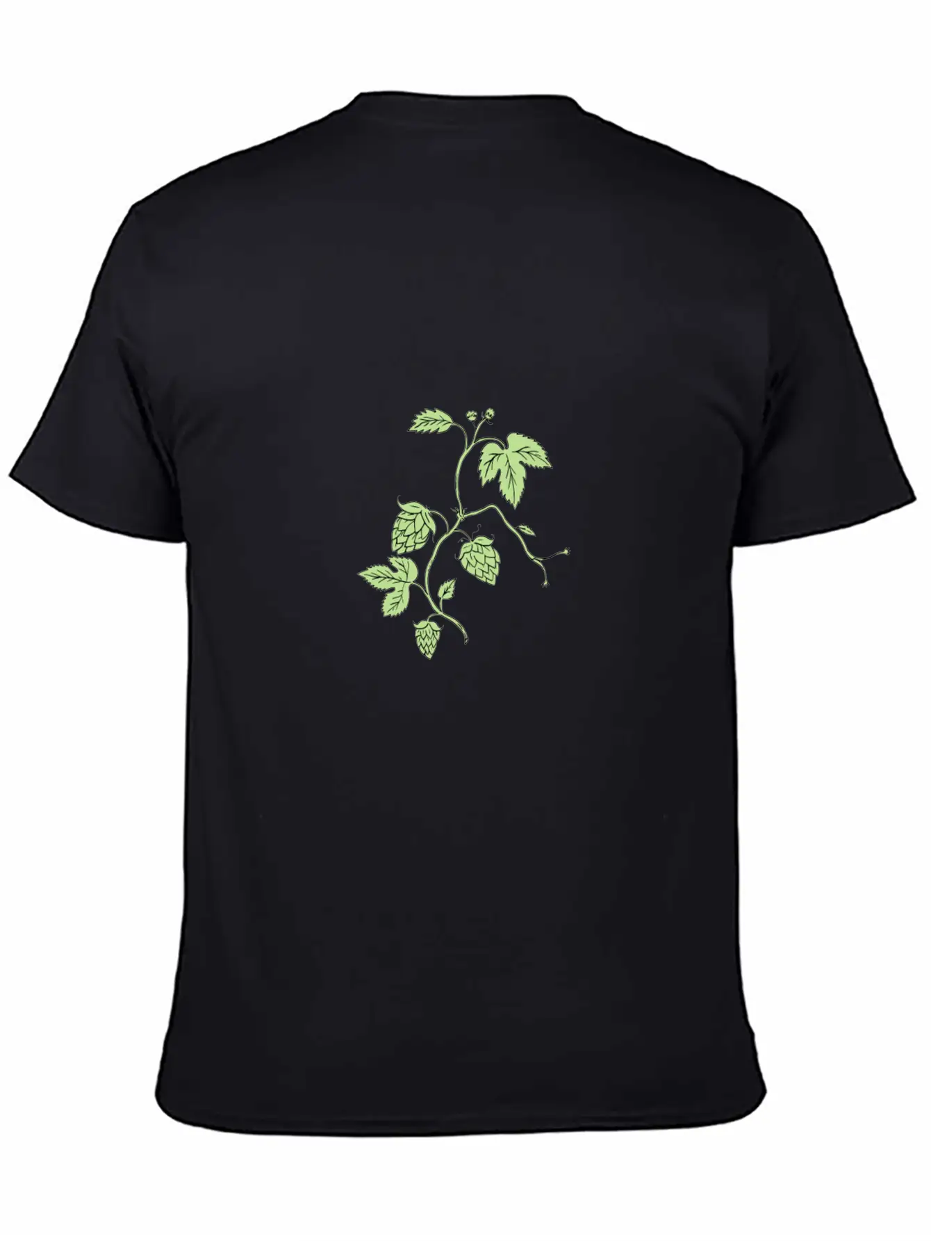 Hop Plant Climbing Drawing Relaxed Everyday Tee – Lightweight And Durable Cotton