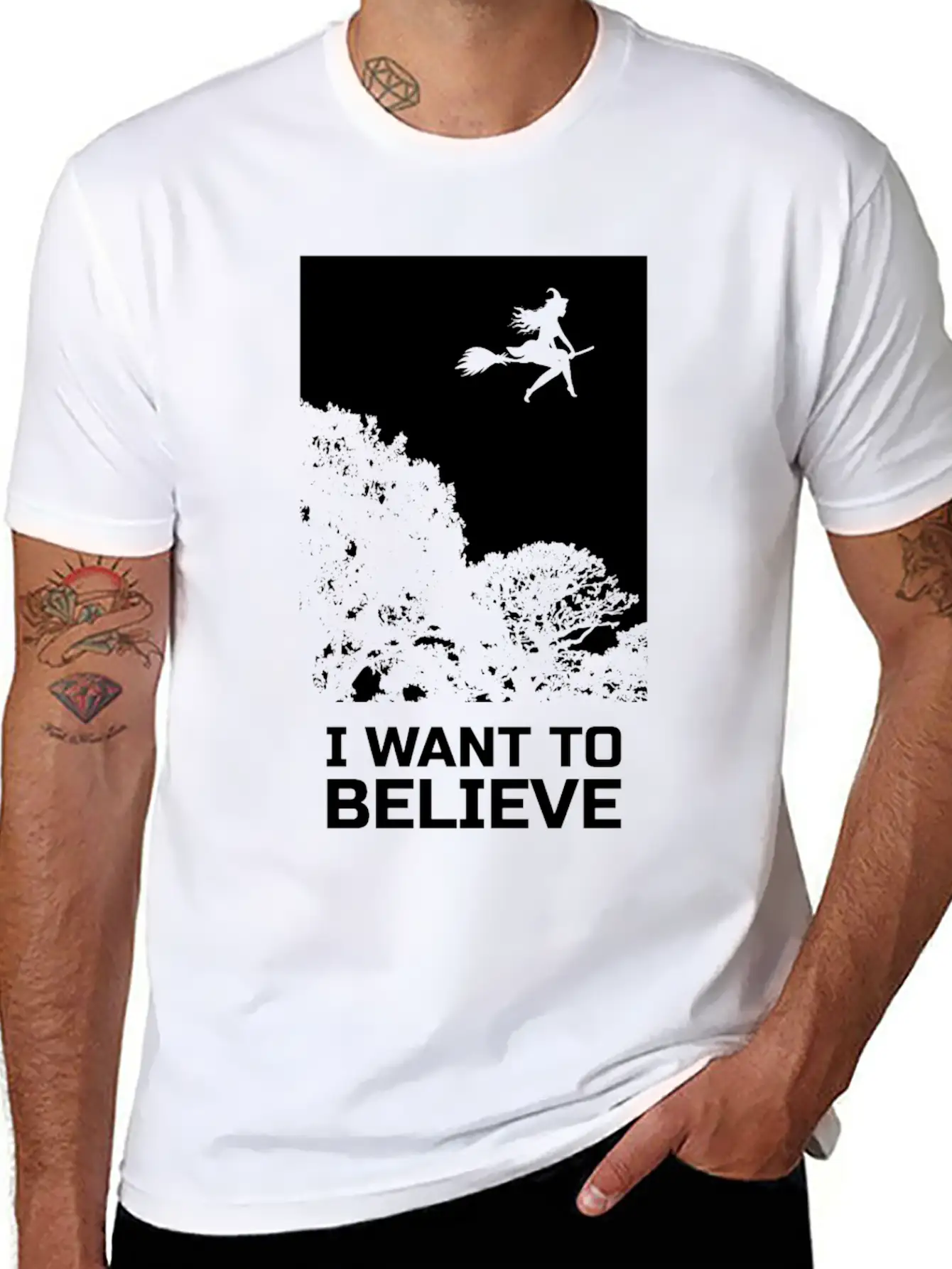 Horror Movie Outfit Film Festival Halloween Witch Basic Graphic T-Shirt – Daily Comfort In Soft Cotton