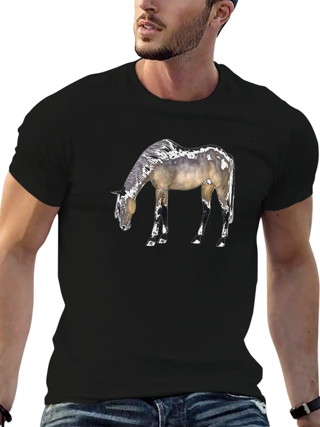 Horse Basic Graphic T-Shirt – Daily Comfort In Soft Cotton