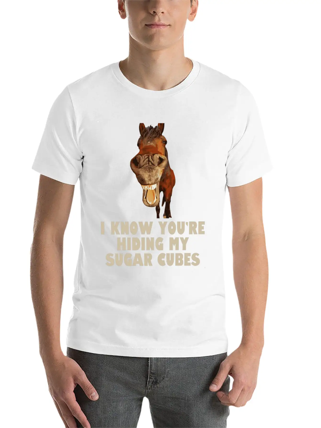 Horse Horse Love Riding Funny Saying Stylish Everyday T-Shirt – Unisex Basic Cotton Tee
