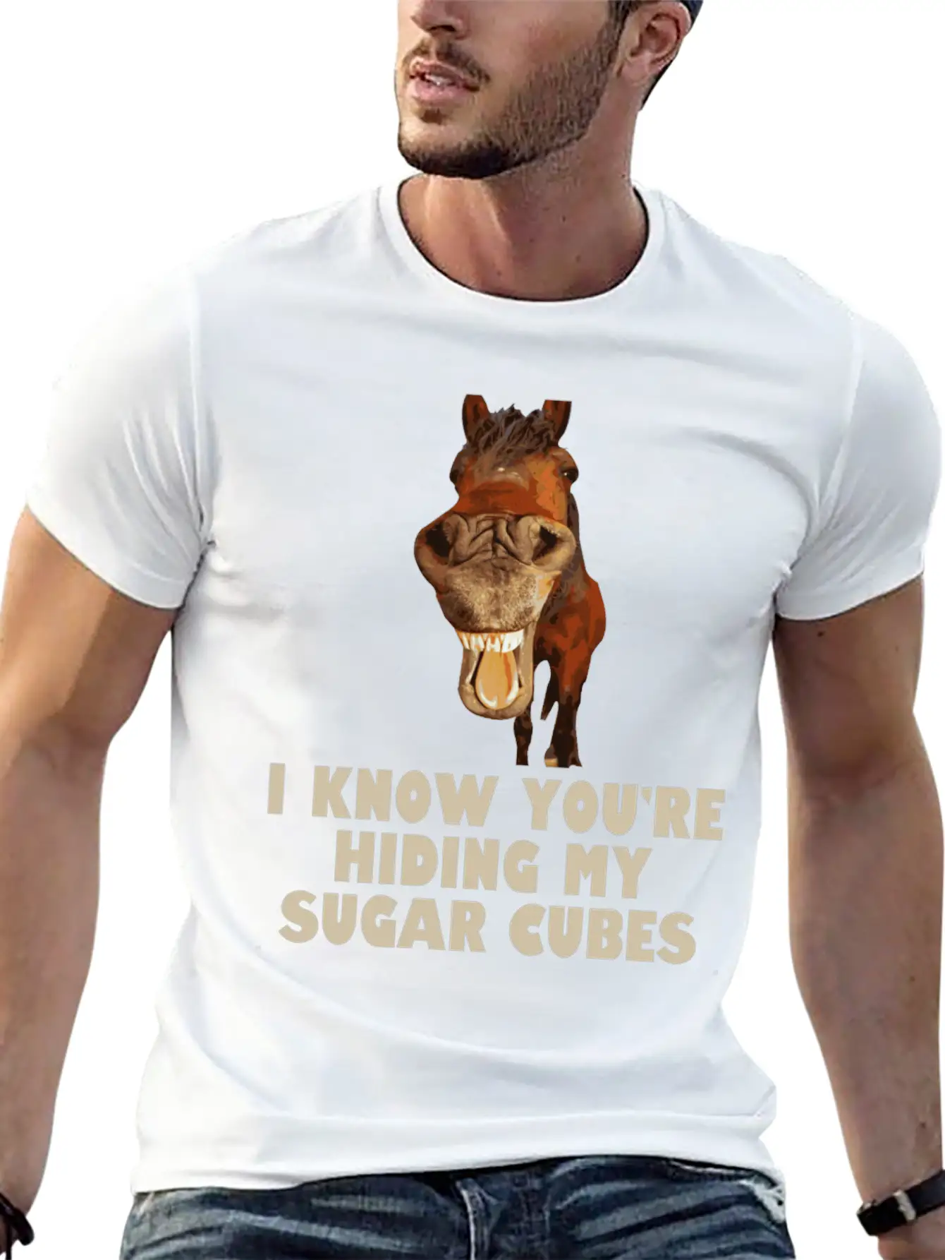 Horse Horse Love Riding Funny Saying Stylish Everyday T-Shirt – Unisex Basic Cotton Tee