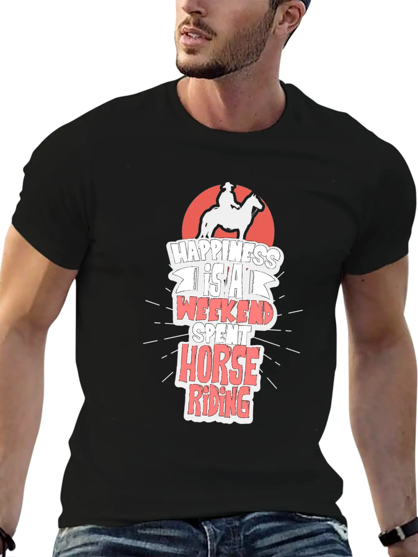 Horse Rider Horseman Stylish Everyday T-Shirt – Unisex Basic Cotton Tee