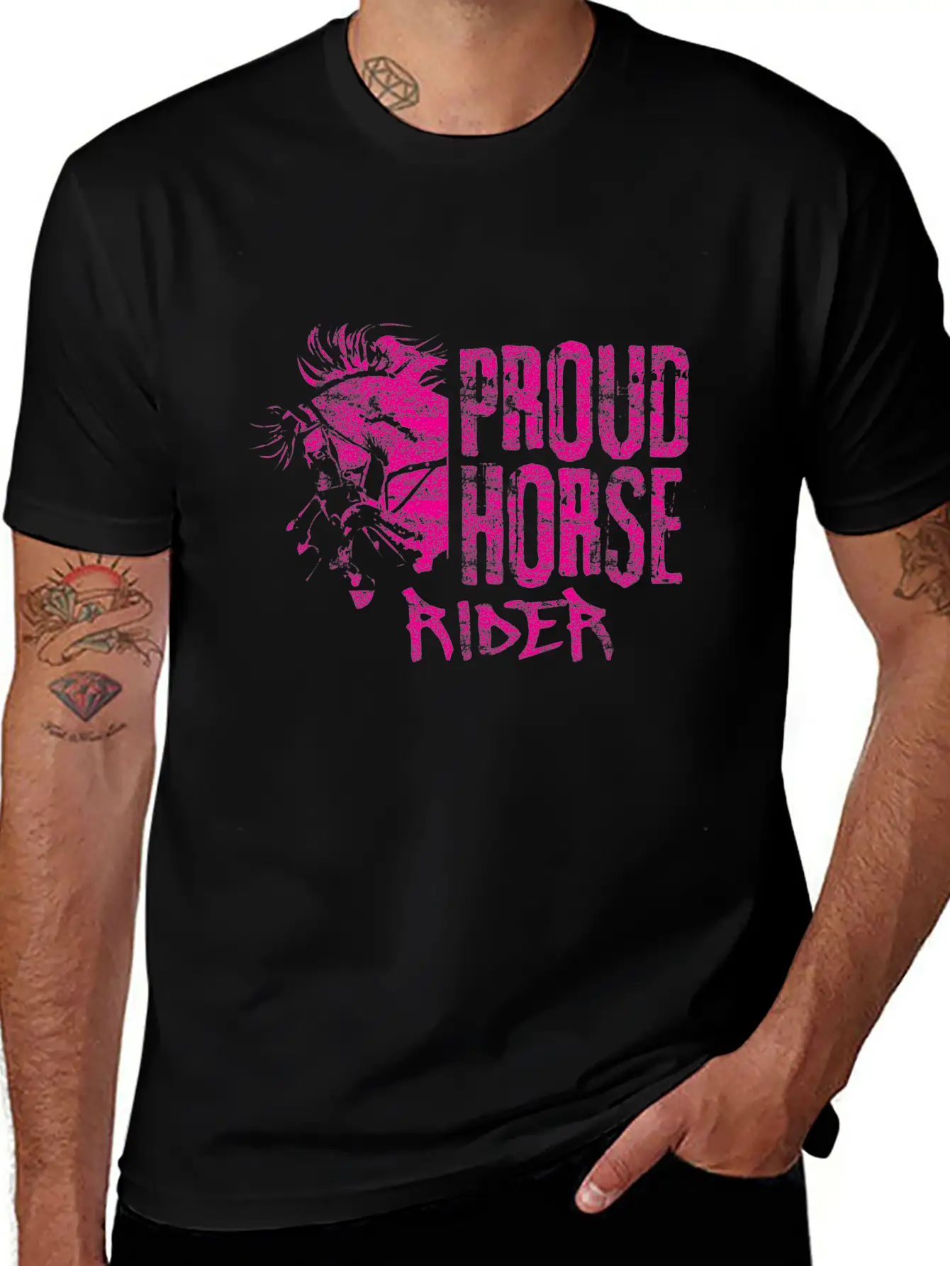Horse Riding Gift Stylish Everyday T-Shirt – Unisex Basic Cotton Tee