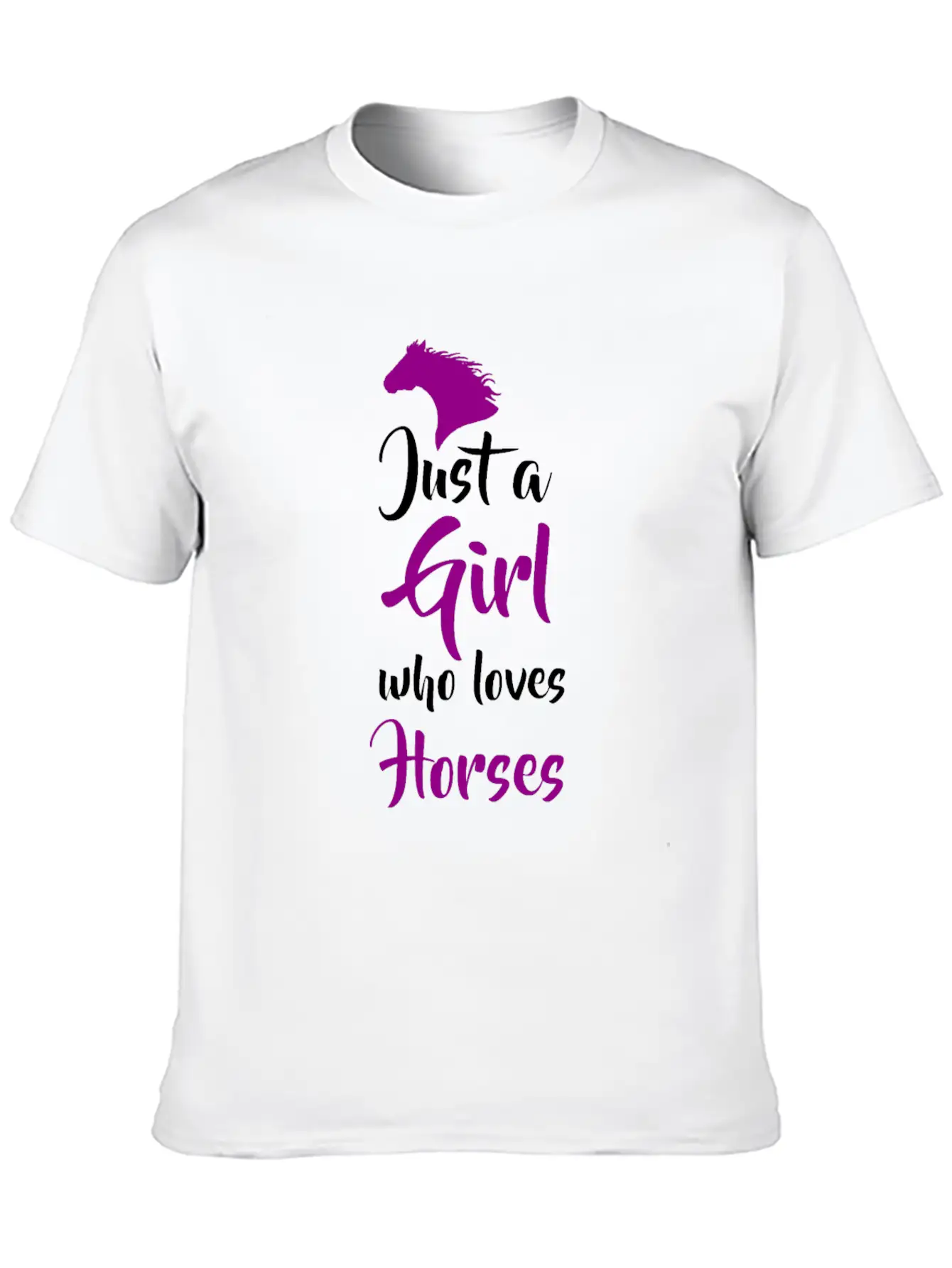 Horse Riding Love Basic Graphic T-Shirt – Daily Comfort In Soft Cotton