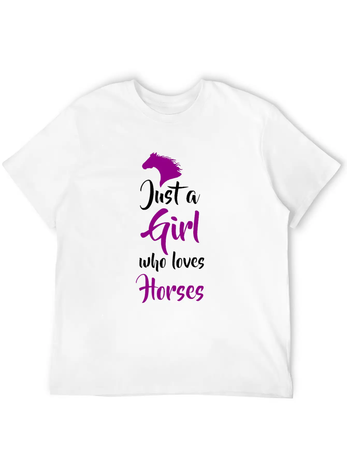 Horse Riding Love Basic Graphic T-Shirt – Daily Comfort In Soft Cotton