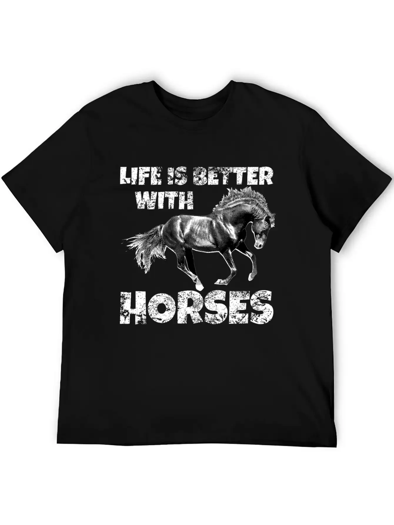 Horse Riding Stable Girl Ride Horses Basic Graphic T-Shirt – Daily Comfort In Soft Cotton