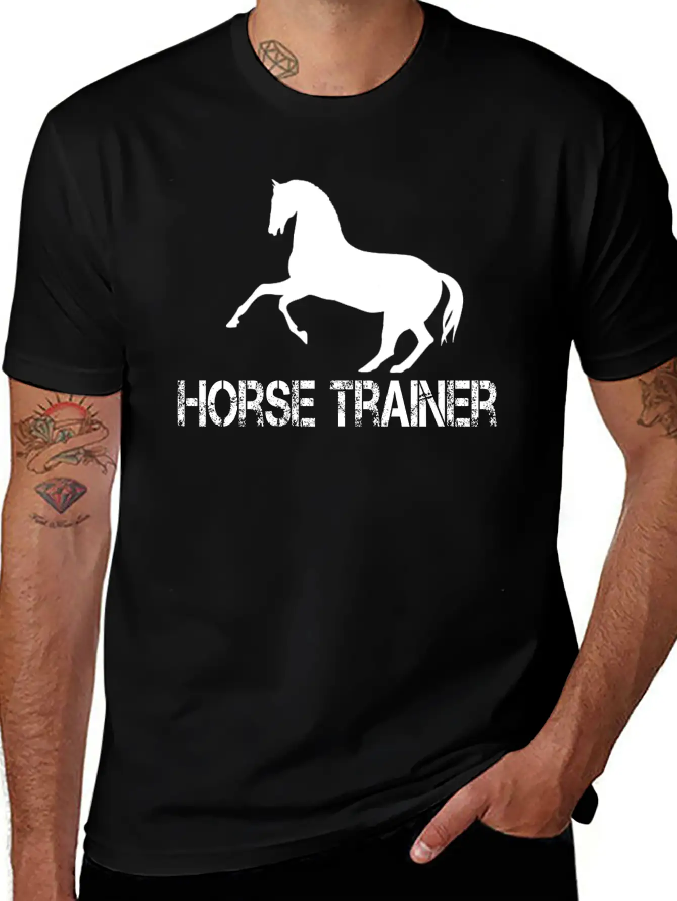 Horse Trainer Stylish Everyday T-Shirt – Unisex Basic Cotton Tee