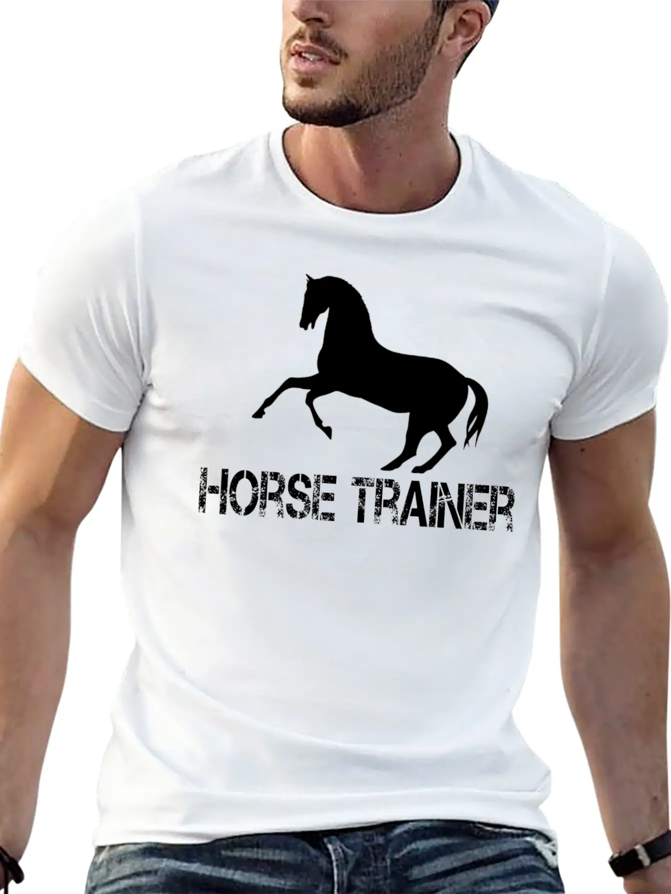 Horse Trainer Stylish Everyday T-Shirt – Unisex Basic Cotton Tee