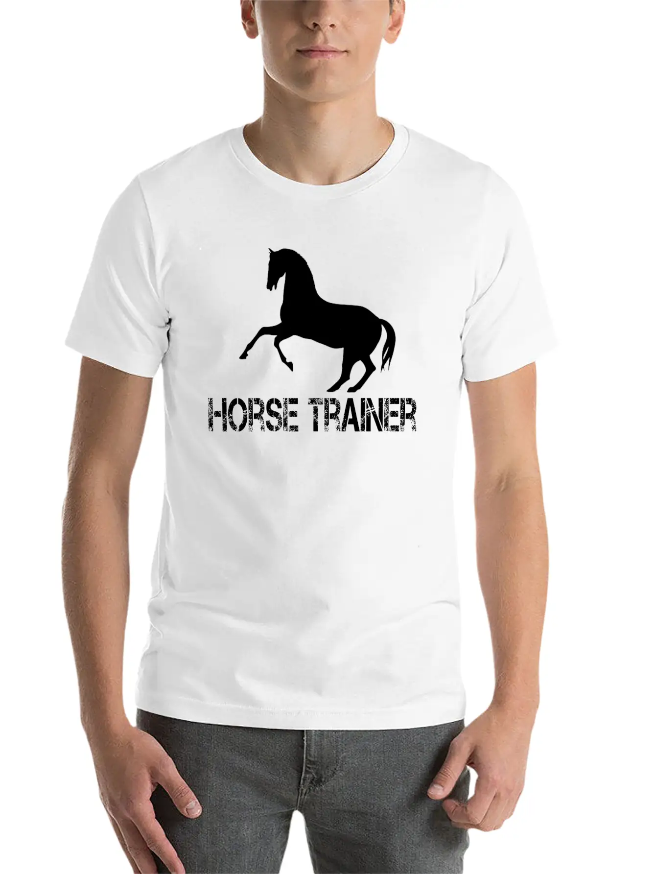 Horse Trainer Stylish Everyday T-Shirt – Unisex Basic Cotton Tee