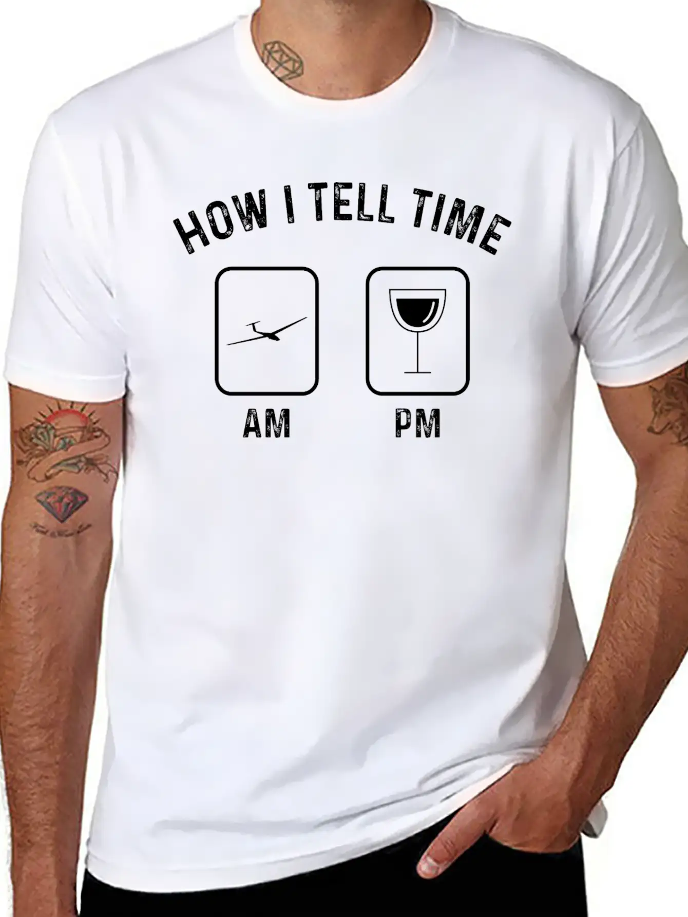 How I Tell Time Am Pm 2 - (B) Basic Graphic T-Shirt – Daily Comfort In Soft Cotton