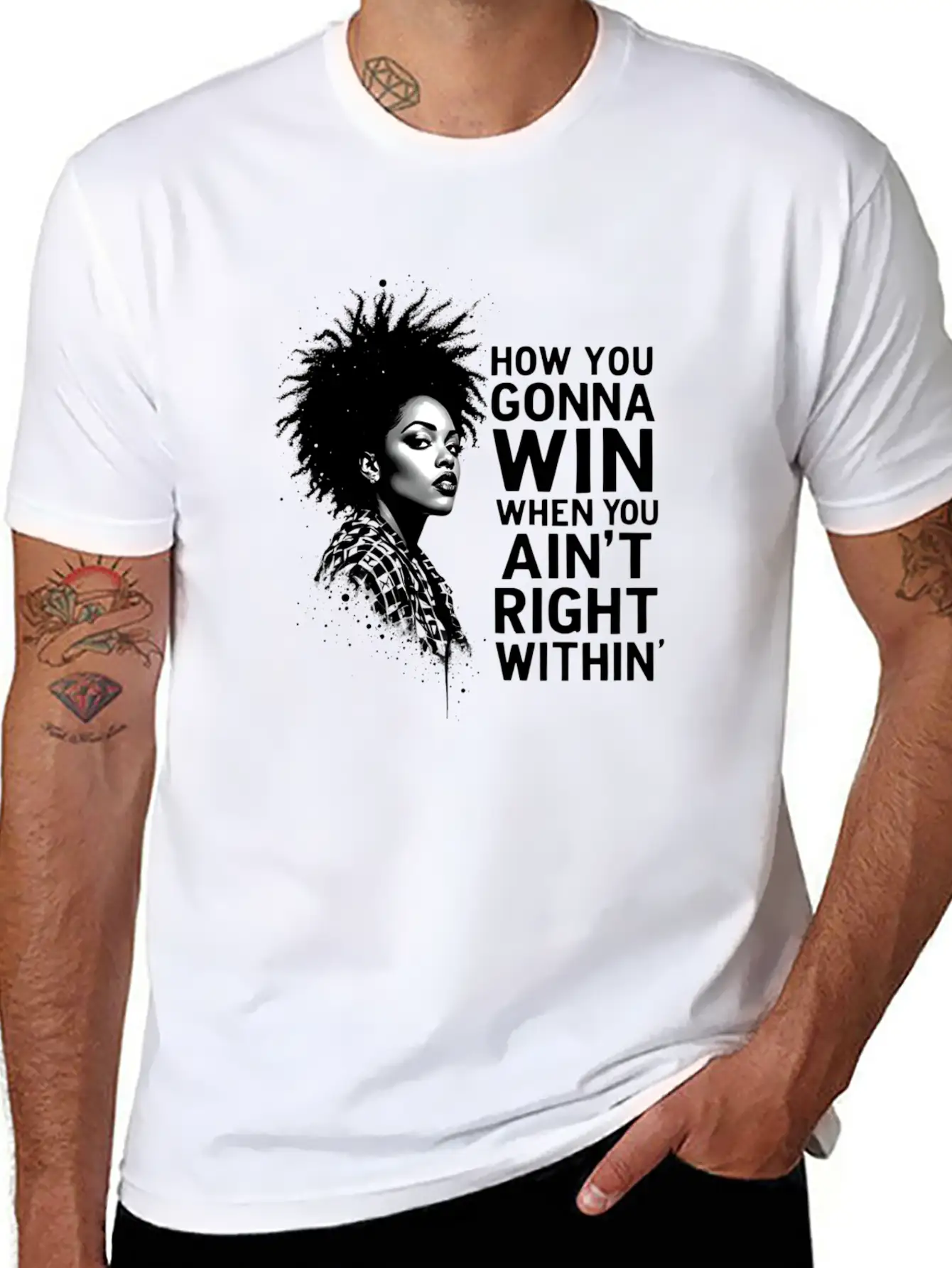 How You Gonna Win When You Ain’t Right Within Stylish Everyday T-Shirt – Unisex Basic Cotton Tee